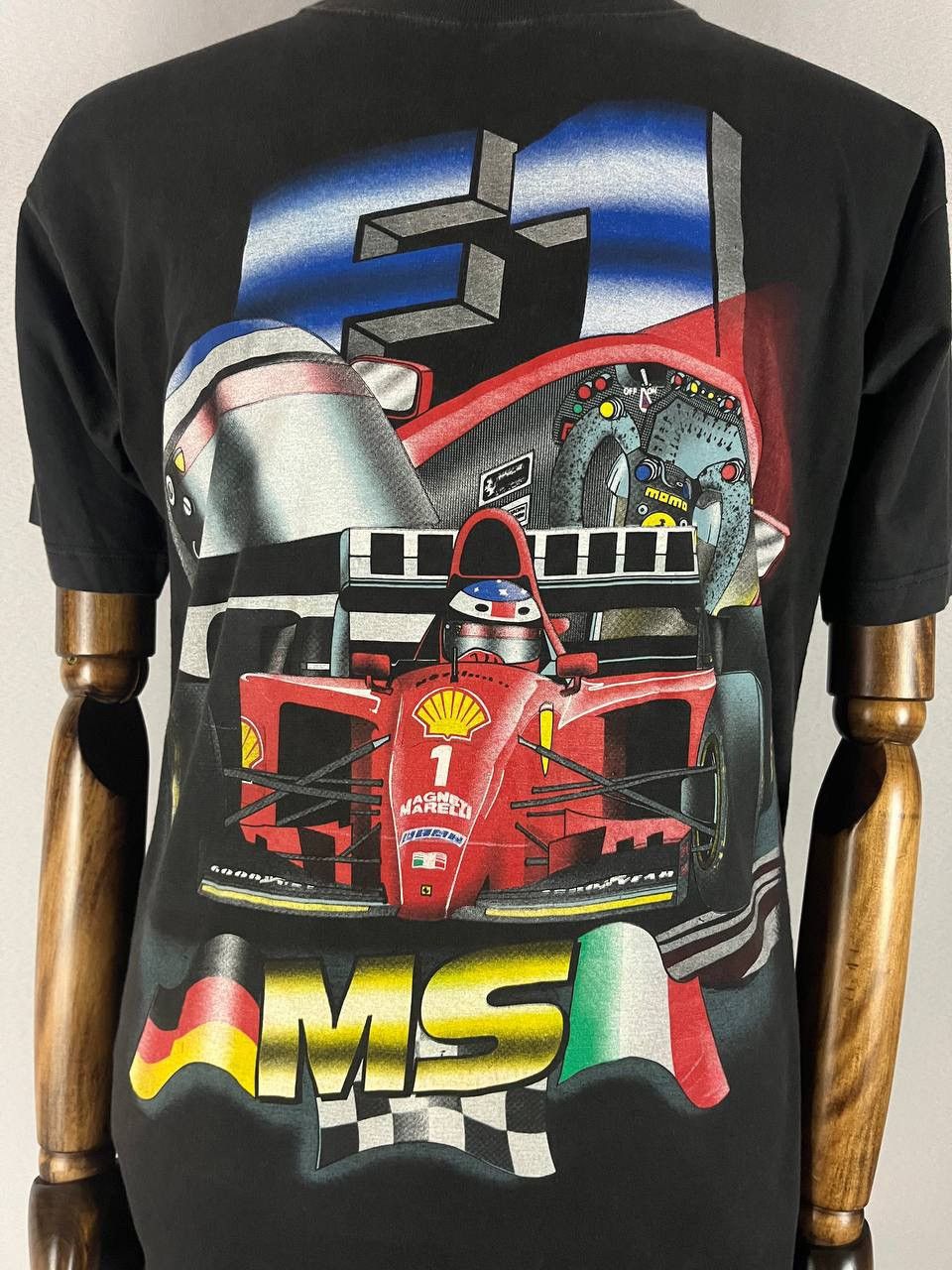 Vintage Formula One Racing Tee Shirt Vintage 1996 Black Size US XL / EU 56 / 4 - 1 Thumbnail