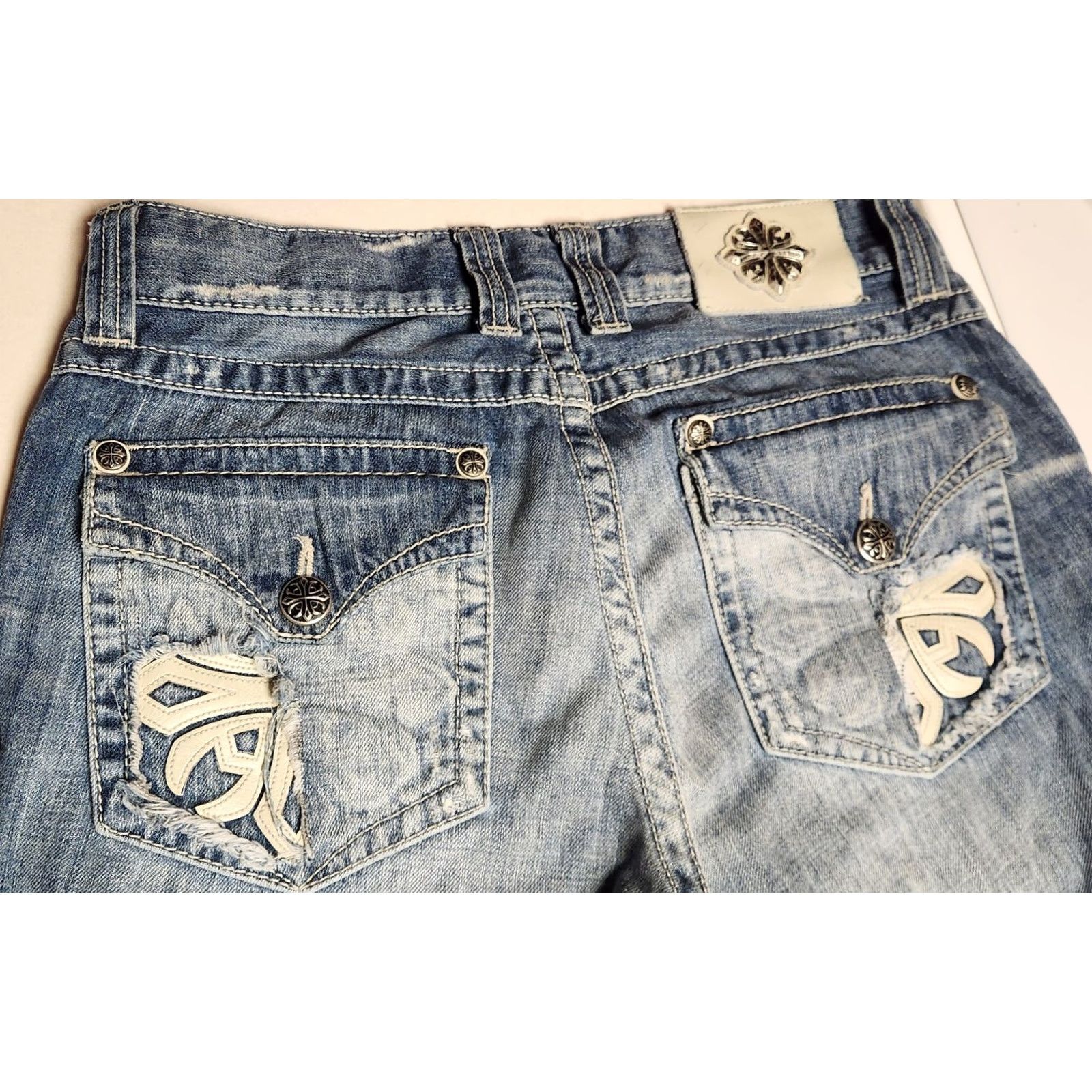 Affliction AFFLICTION Jeans Los Angeles Cooper Relaxed Boot Cut Men 33 Jeans Denim 100% Cotton Blue Size US 33 - 7 Thumbnail