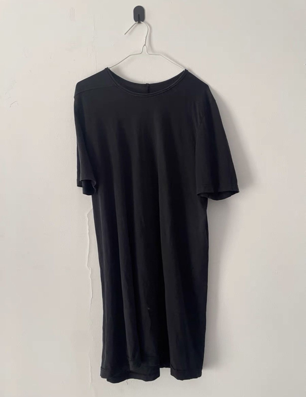 Rick Owens Rick Owens Drkshdw 18FW Longline Short Sleeve Tee Size US S / EU 44-46 / 1 - 1 Thumbnail