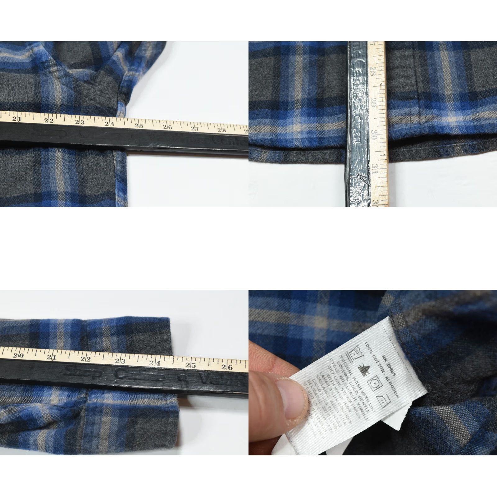 Pendleton Pendleton MASON Flannel Shirt Blue Gray Plaid Long Sleeve Cotton Mens XL Button-Up Shirt Size US XL / EU 56 / 4 - 8 Thumbnail