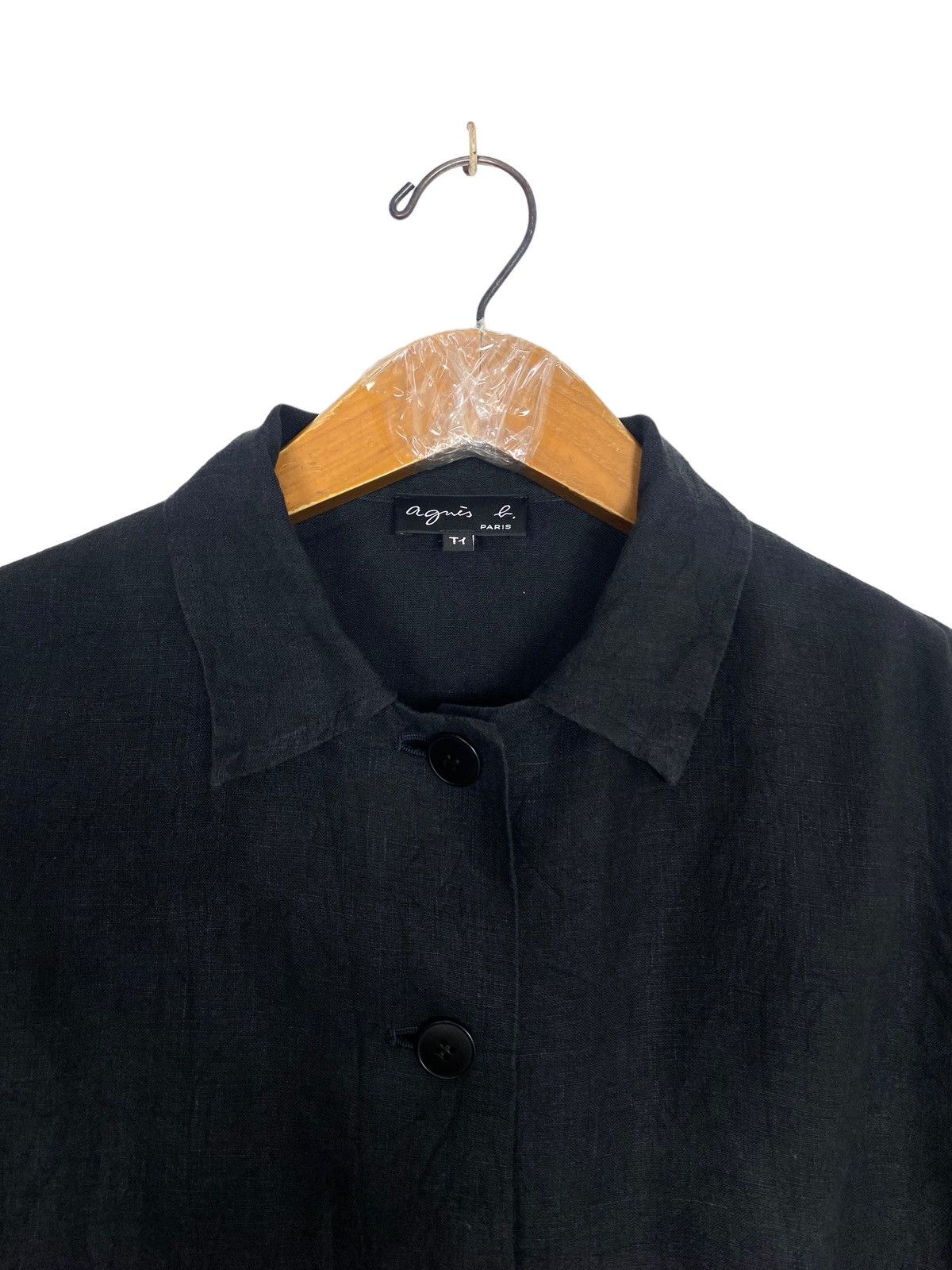 agnes b. Rare‼️ Vintage Agnes B Linen Chore Shirt Made in Japan Size M / US 6-8 / IT 42-44 - 3 Thumbnail
