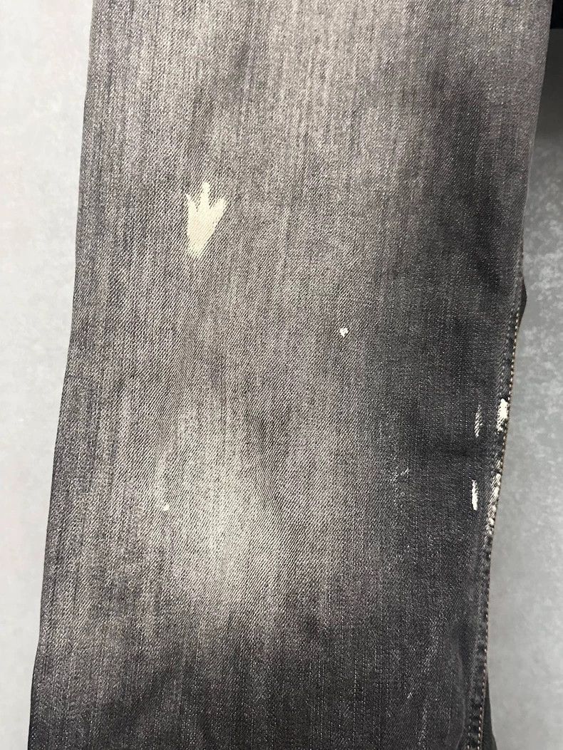 Acne Studios Acne Studios Splashed ink stained black wide-leg jeans Size US 32 / EU 48 - 5 Thumbnail