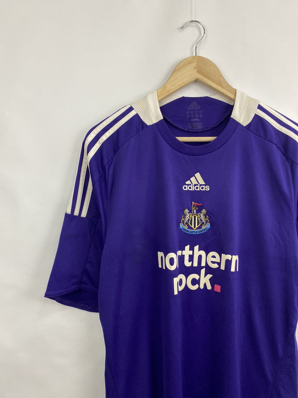 Adidas 🏴󠁧󠁢󠁥󠁮󠁧󠁿 Vintage 2008 NewCastle United Home Shirt Football Jersey Size US L / EU 52-54 / 3 - 3 Thumbnail