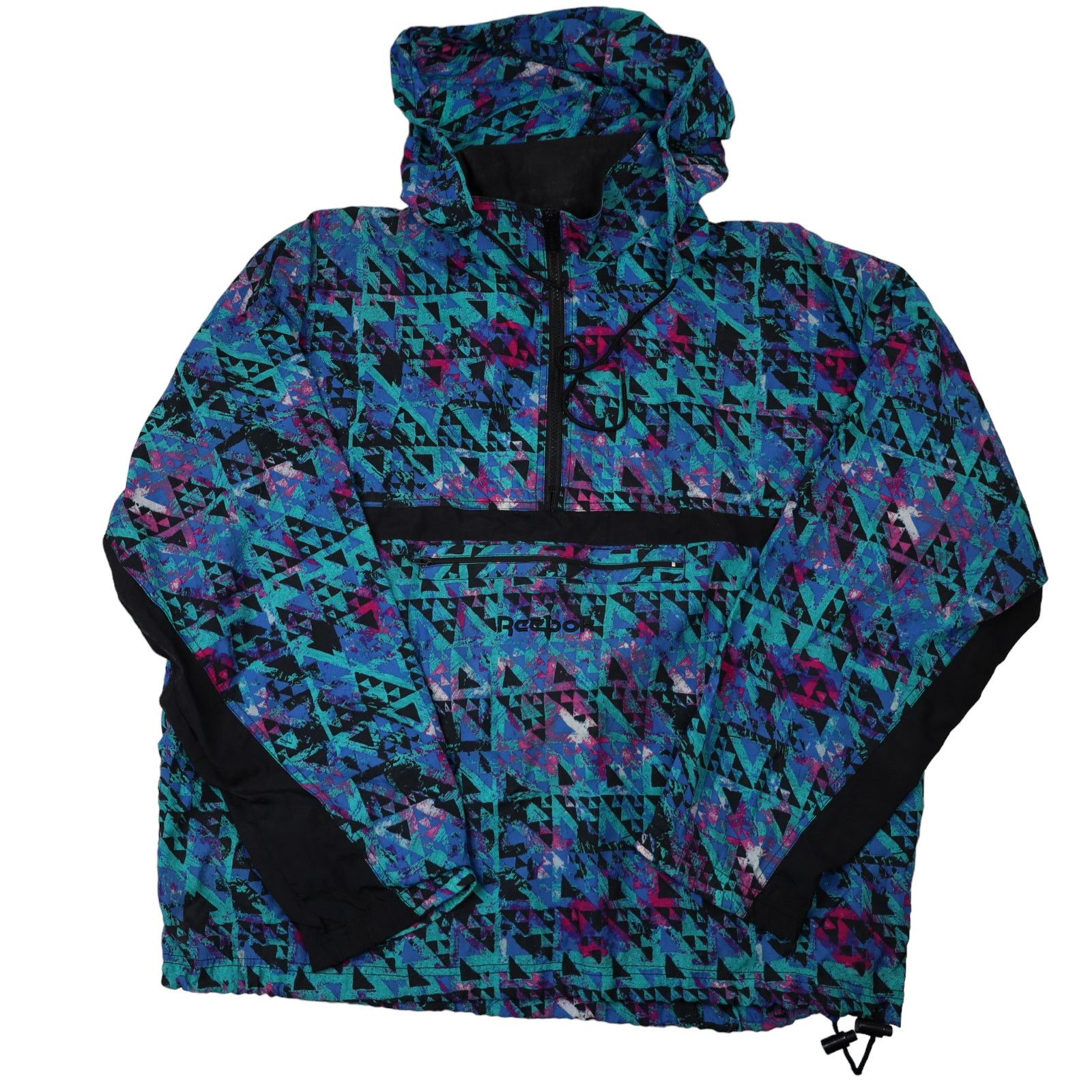 Vintage Reebok Allover Print Windbreaker Jacket