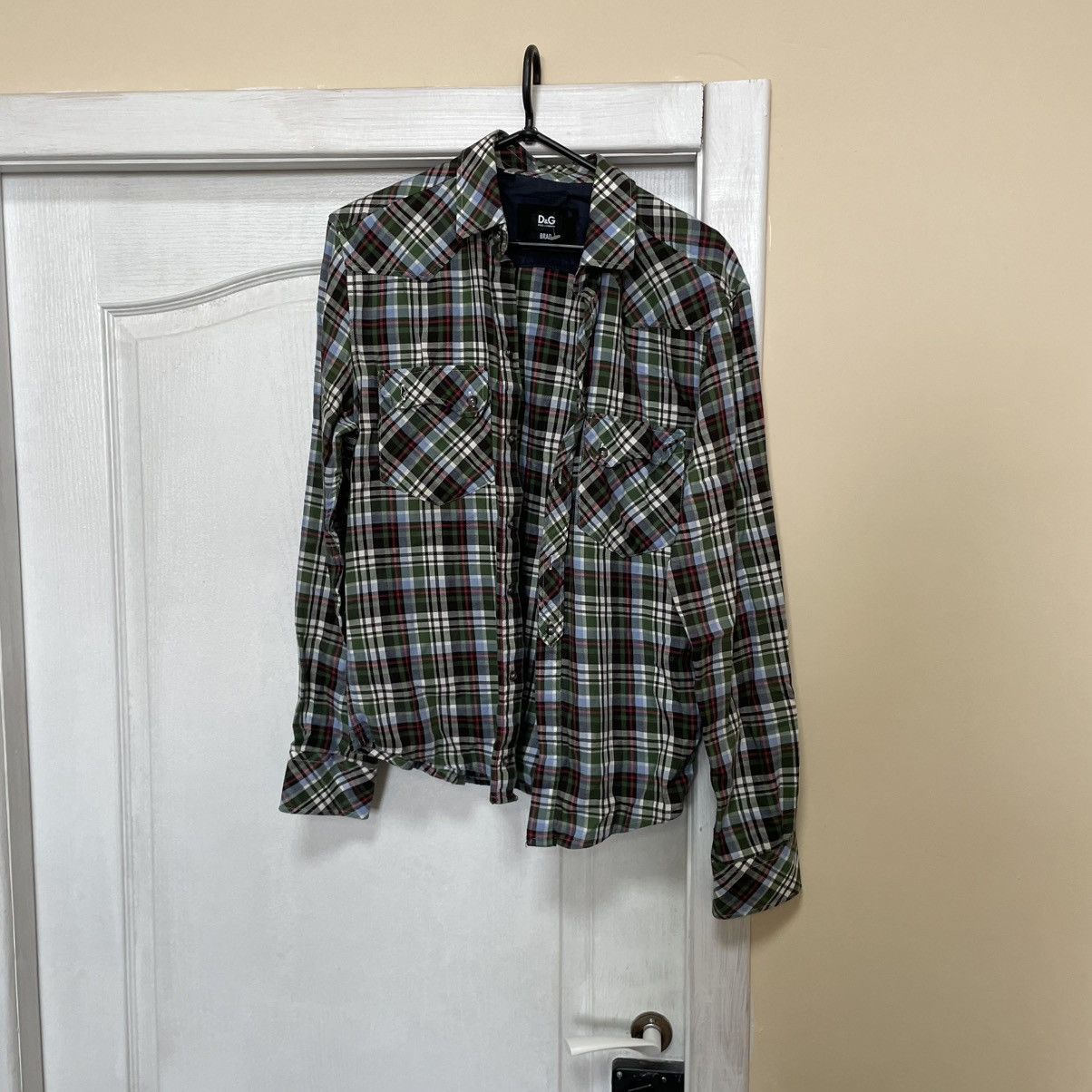 Dolce & Gabbana Dolce Gabbana Brad Chest Pockets Shirt flannel overshirt Size US M / EU 48-50 / 2 - 1 Thumbnail