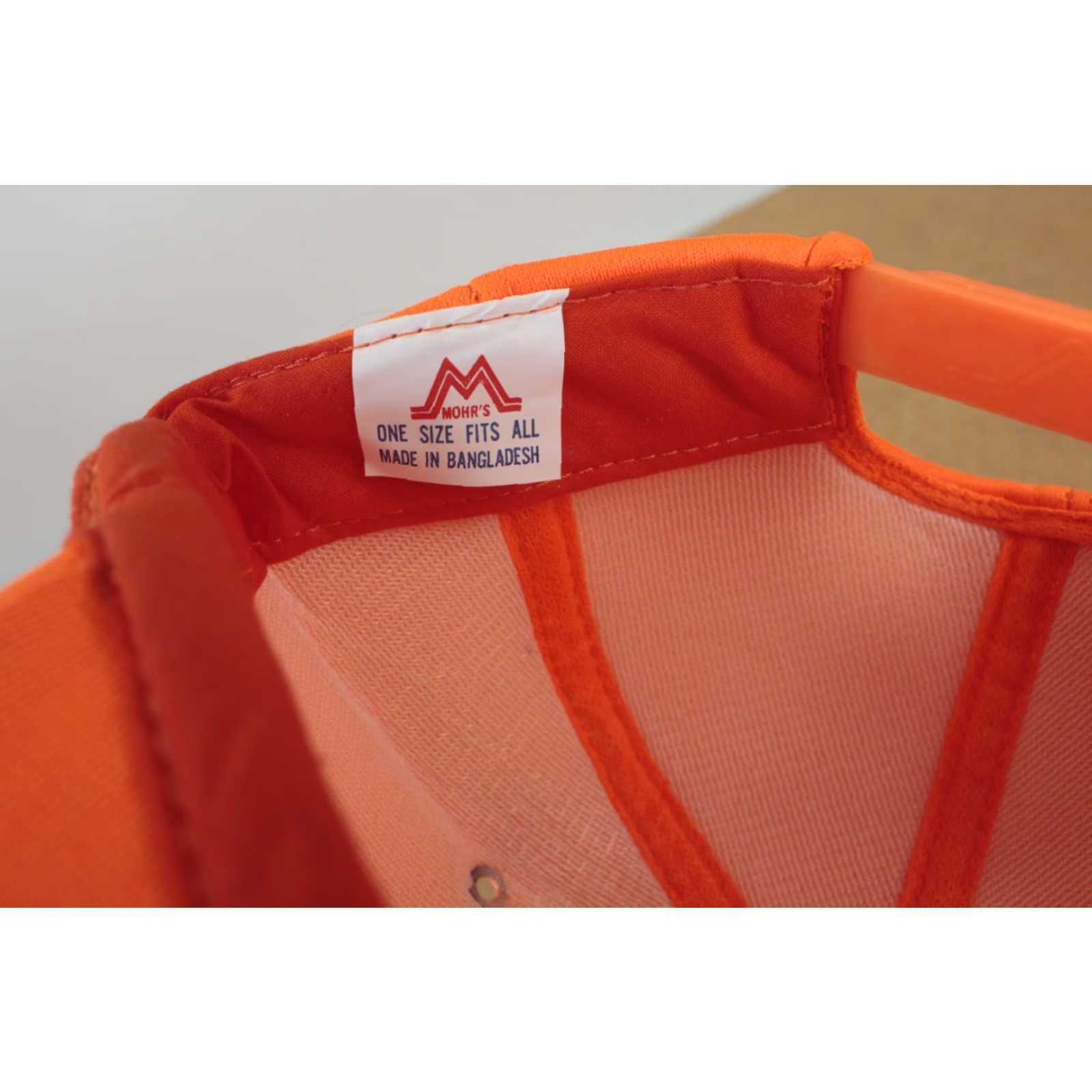 Hunter VINTAGE mohr's Trucker Hat Orange Neon Thick NEW Adjustable Unisex Adults - 80s 90s Classic Hat, Travel, Casual, Workwear Mens Womens Size ONE SIZE - 6 Thumbnail