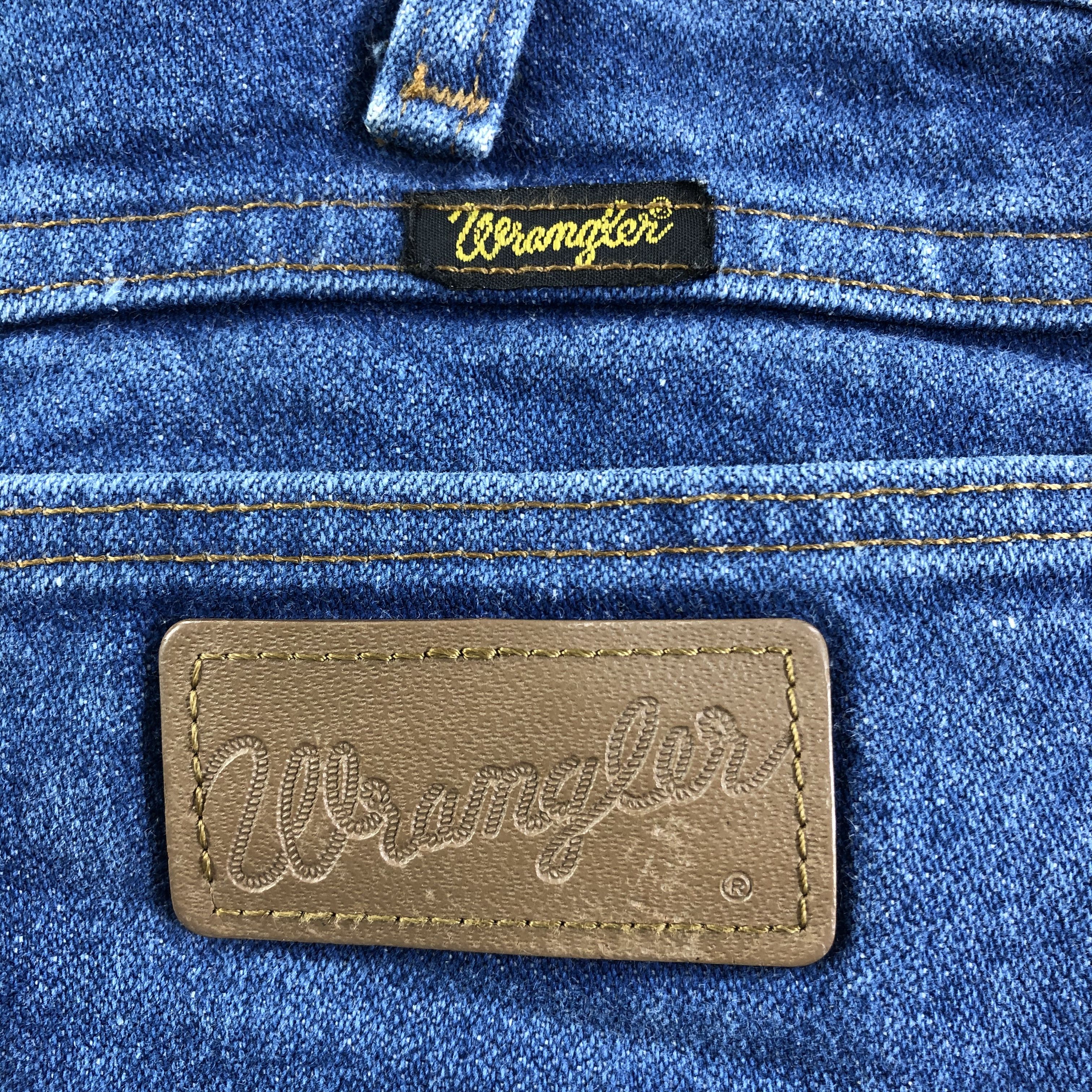 Japanese Brand Vintage 80s Blue Wash Wrangler Jeans-J2850 Size US 36 / EU 52 - 5 Thumbnail