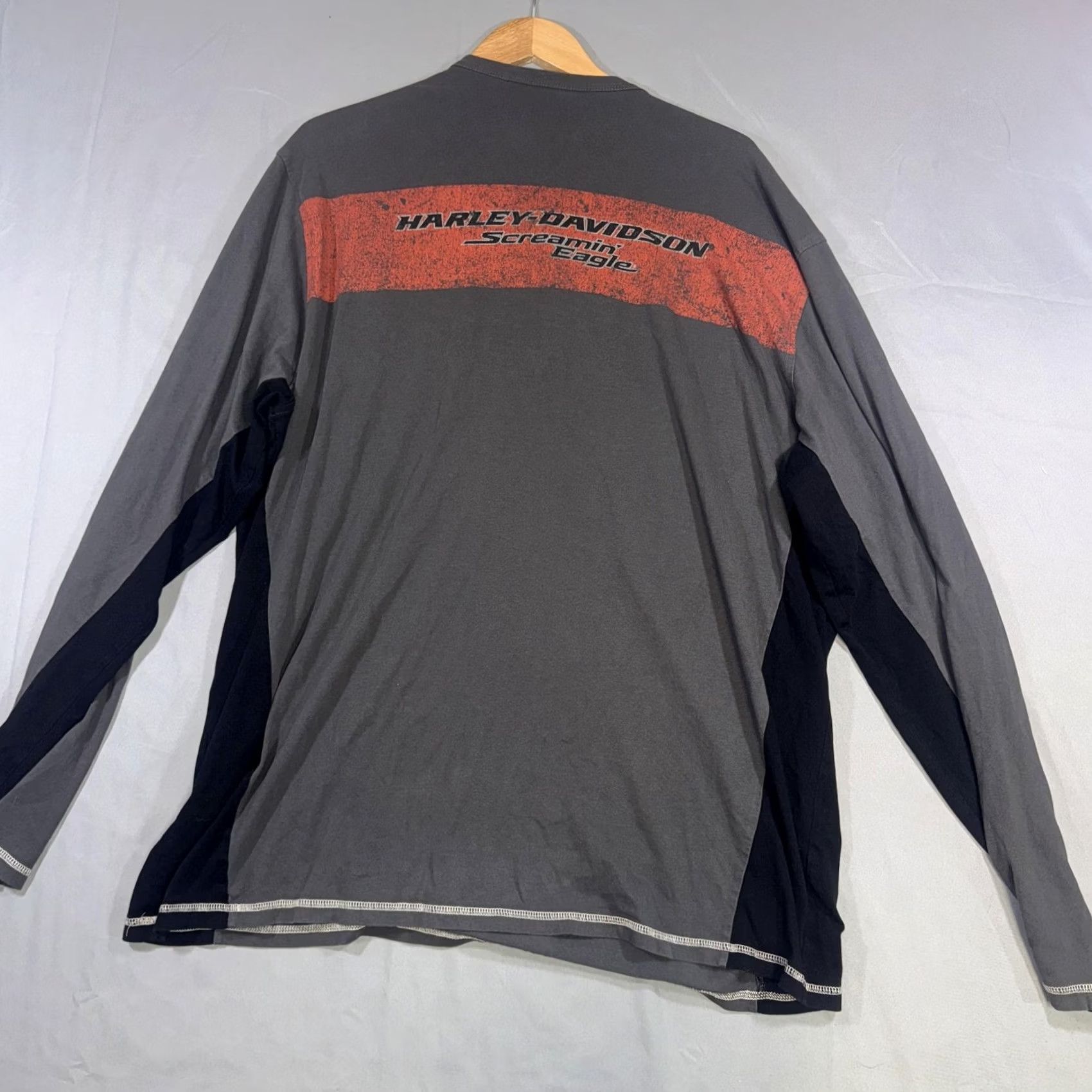 Harley Davidson Harley-Davidson Shirt Mens 2XL Gray Henley Long Sleeve Screamin Eagle Graphic Shirt Mens 2XL Gray Henley Long Sleeve Screamin Eagle Graphic Size US XXL / EU 58 / 5 - 2 Thumbnail