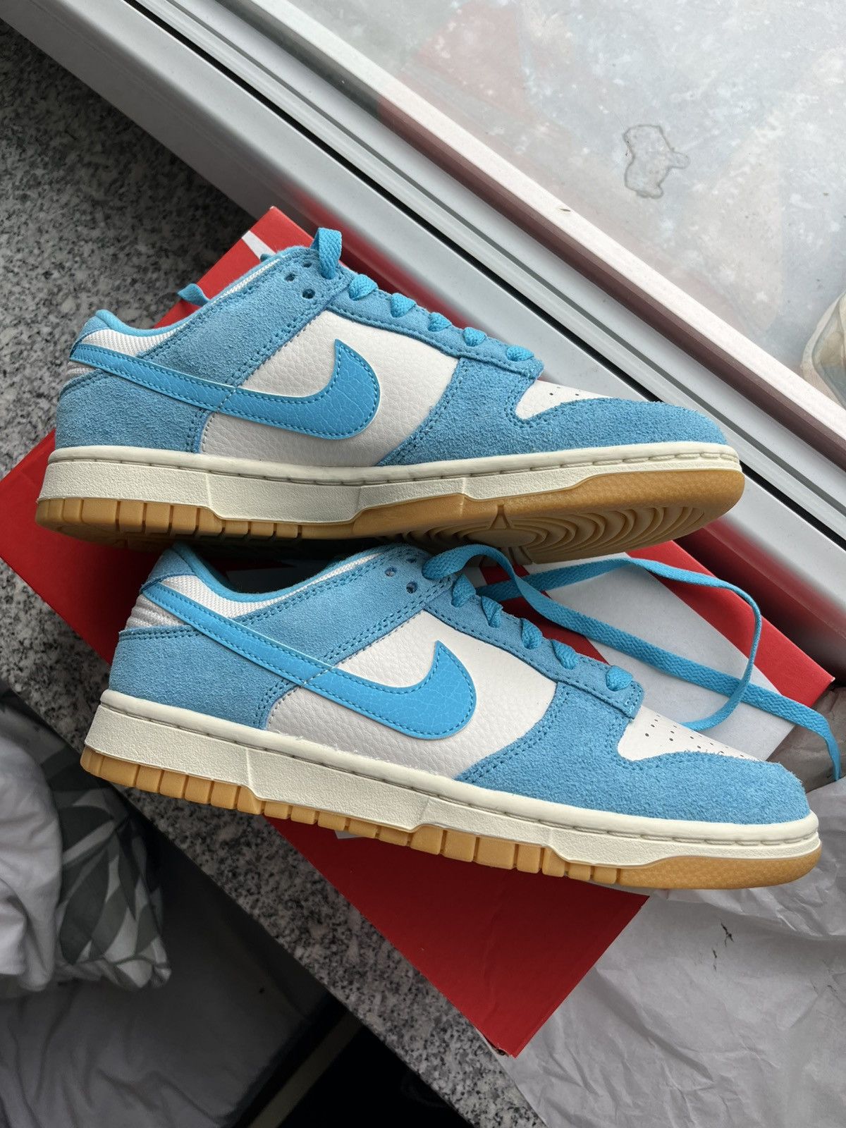 Nike Nike Dunk Low SE Phantom\Baltic Blue Size US 9 / IT 39 - 1 Thumbnail