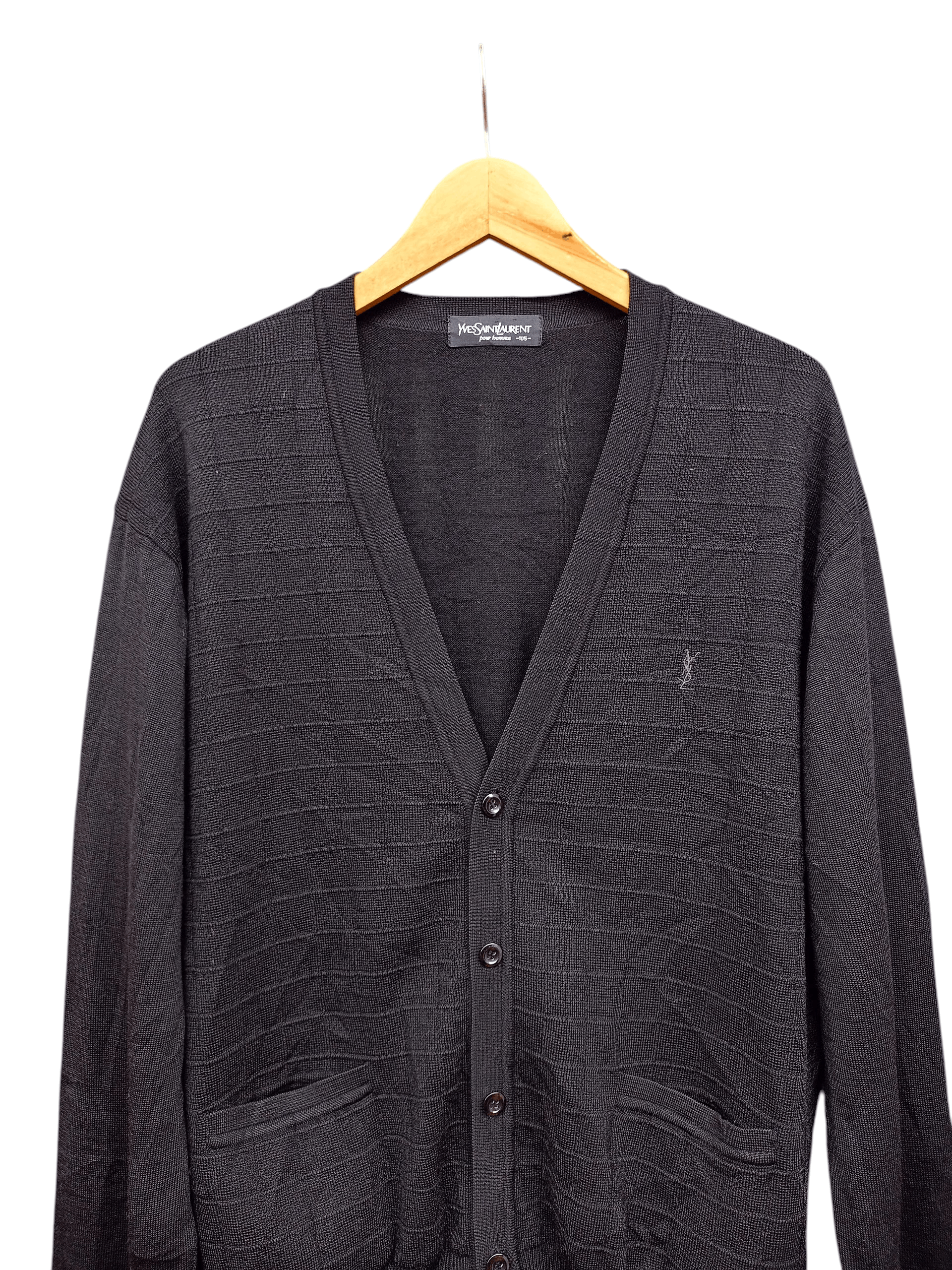 Yves Saint Laurent Vintage Yves Saint Laurent Knit Cardigan Size US XL / EU 56 / 4 - 2 Thumbnail