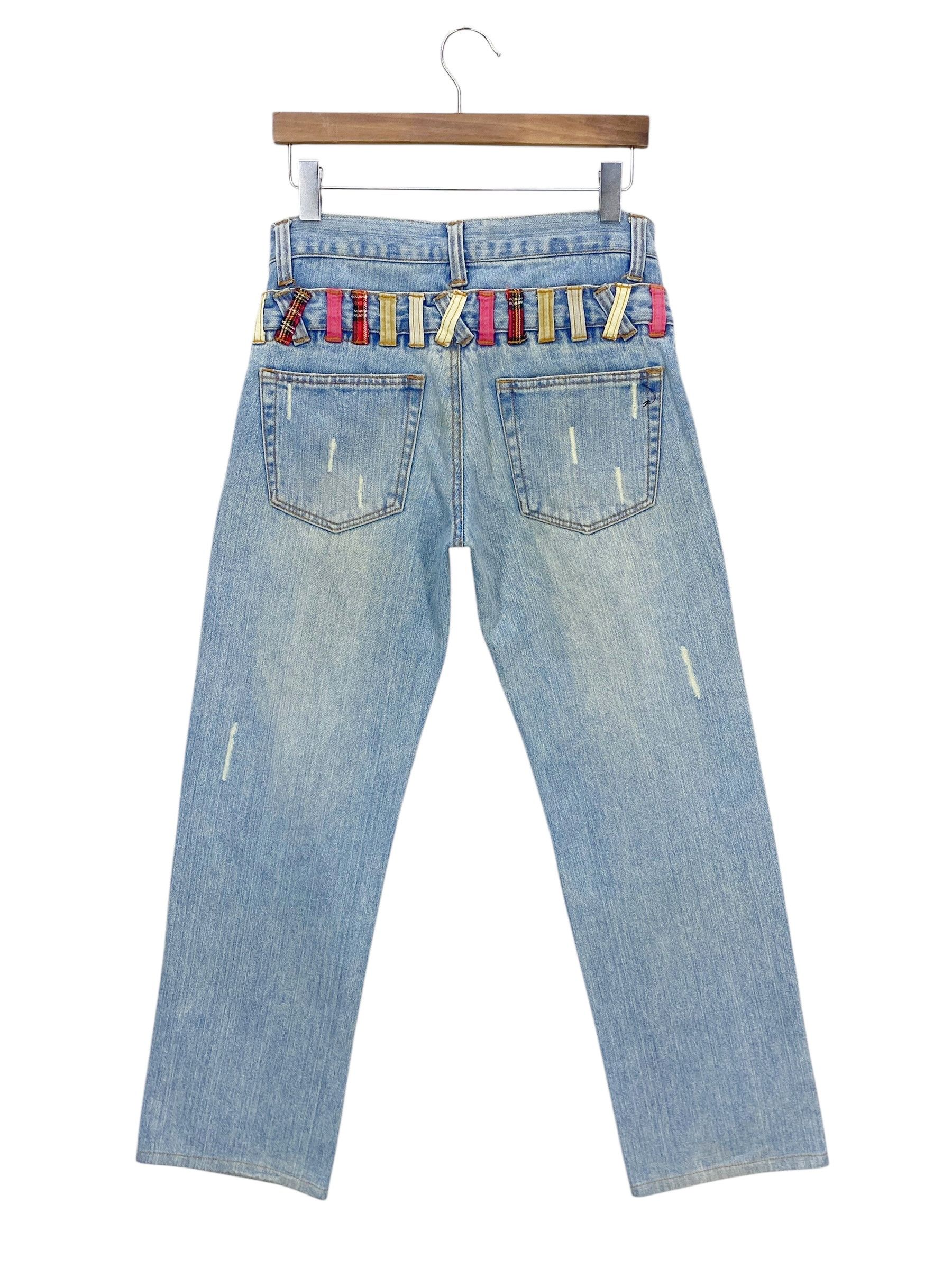 Japanese Brand Nylaus Double Waist Denim Goth Punk Jeans Size US 30 / EU 46 - 1 Thumbnail