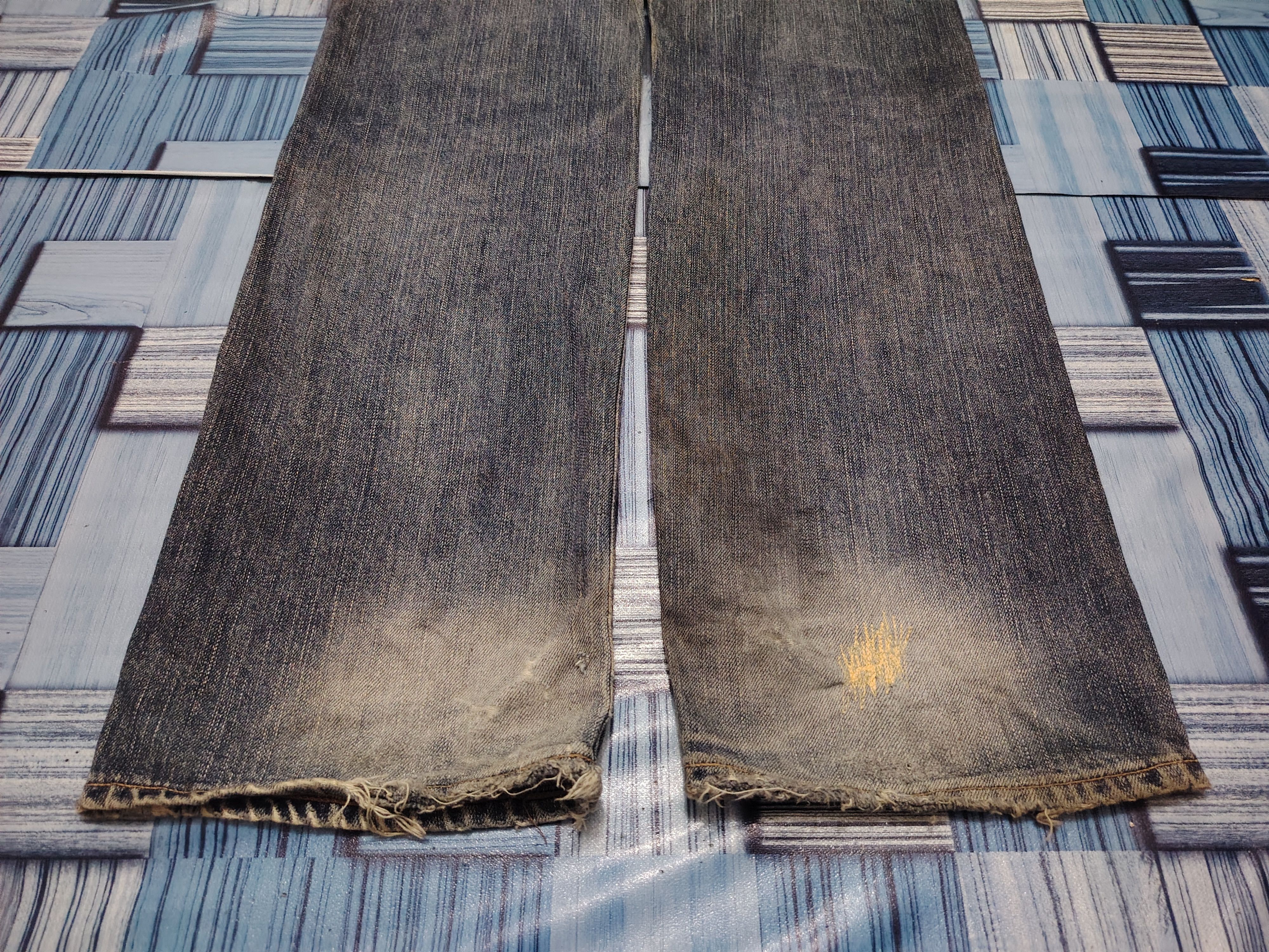 Kapital Edwin 505z Selvedge Jeans Distressed Flare Jeans Size US 33 - 23 Thumbnail