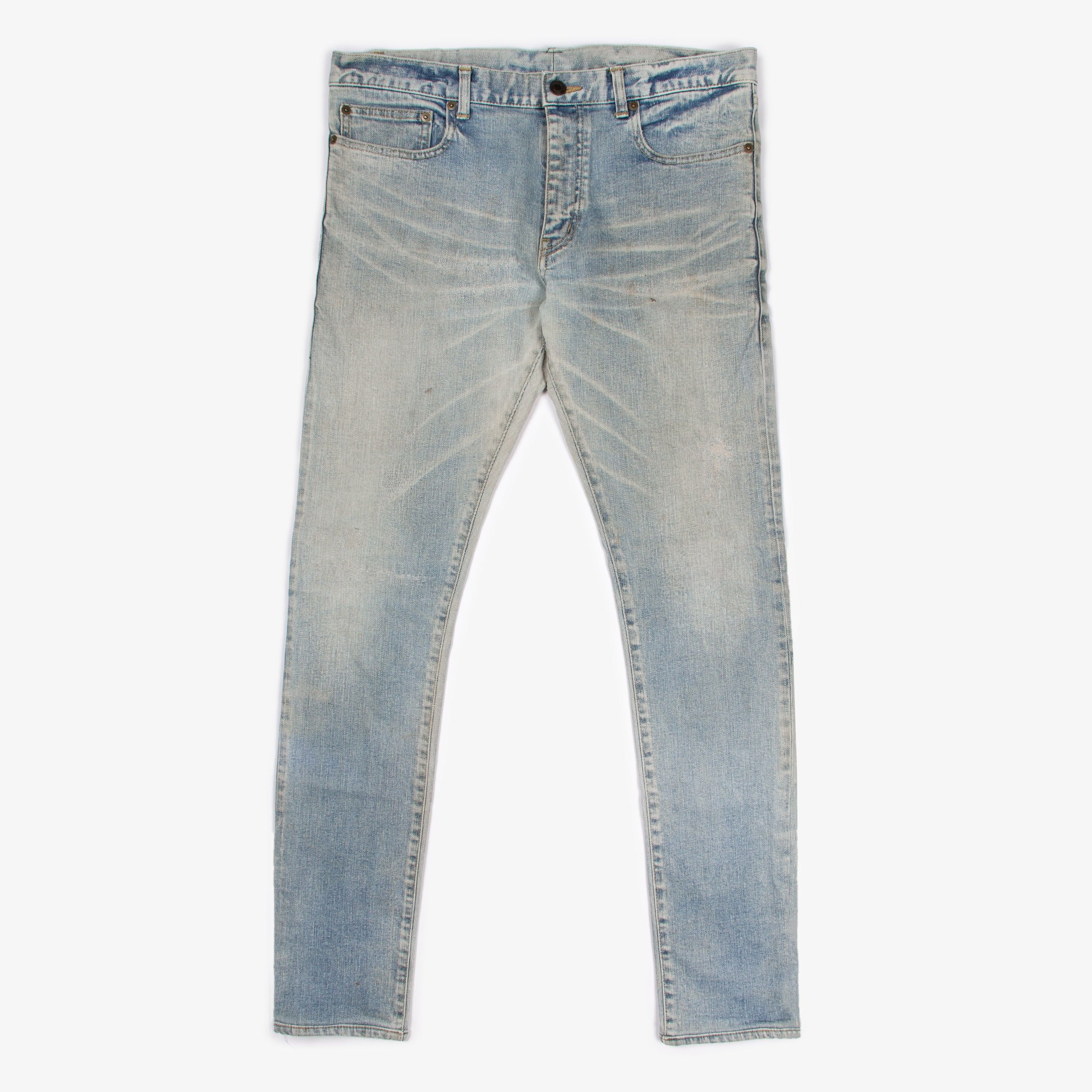 Saint Laurent Paris SAINT LAURENT 2013 D02 WHISKER DENIM Size US 34 / EU 50 - 2 Thumbnail