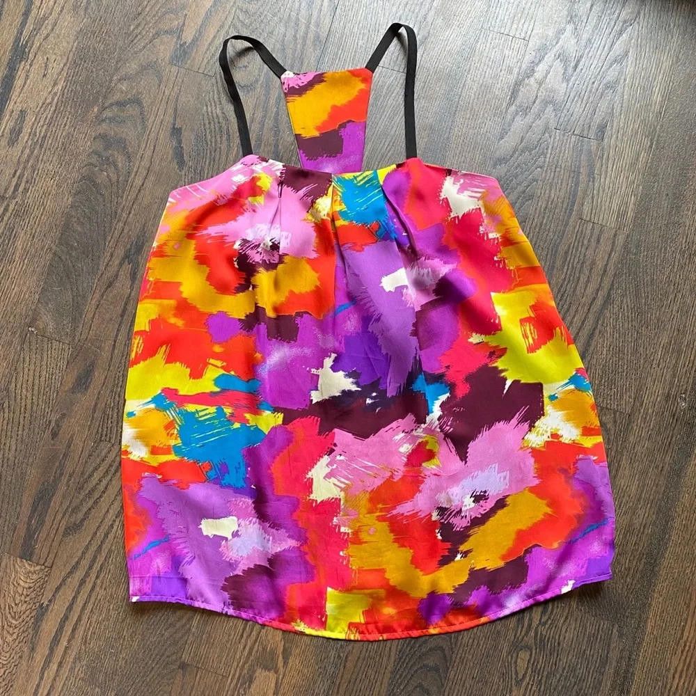 Other Glam Multicolor Bright Abstract Floral Paint Tank size small Size S / US 4 / IT 40 - 1 Thumbnail