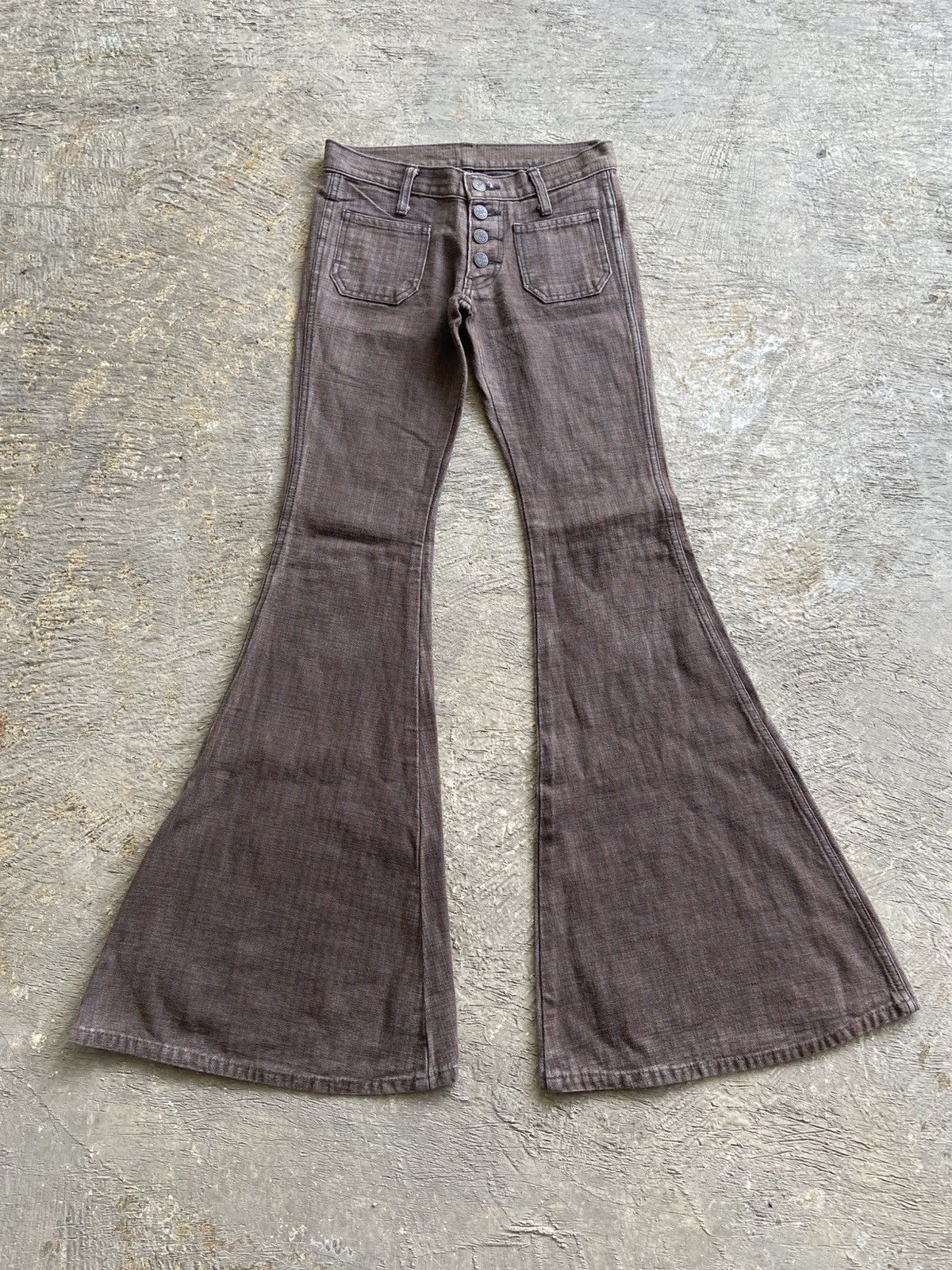 Le Grande Bleu (L.G.B.) 2000s Dee Dee - Vkei LGB Style Crazy Flared Pants Size US 27 - 1 Thumbnail