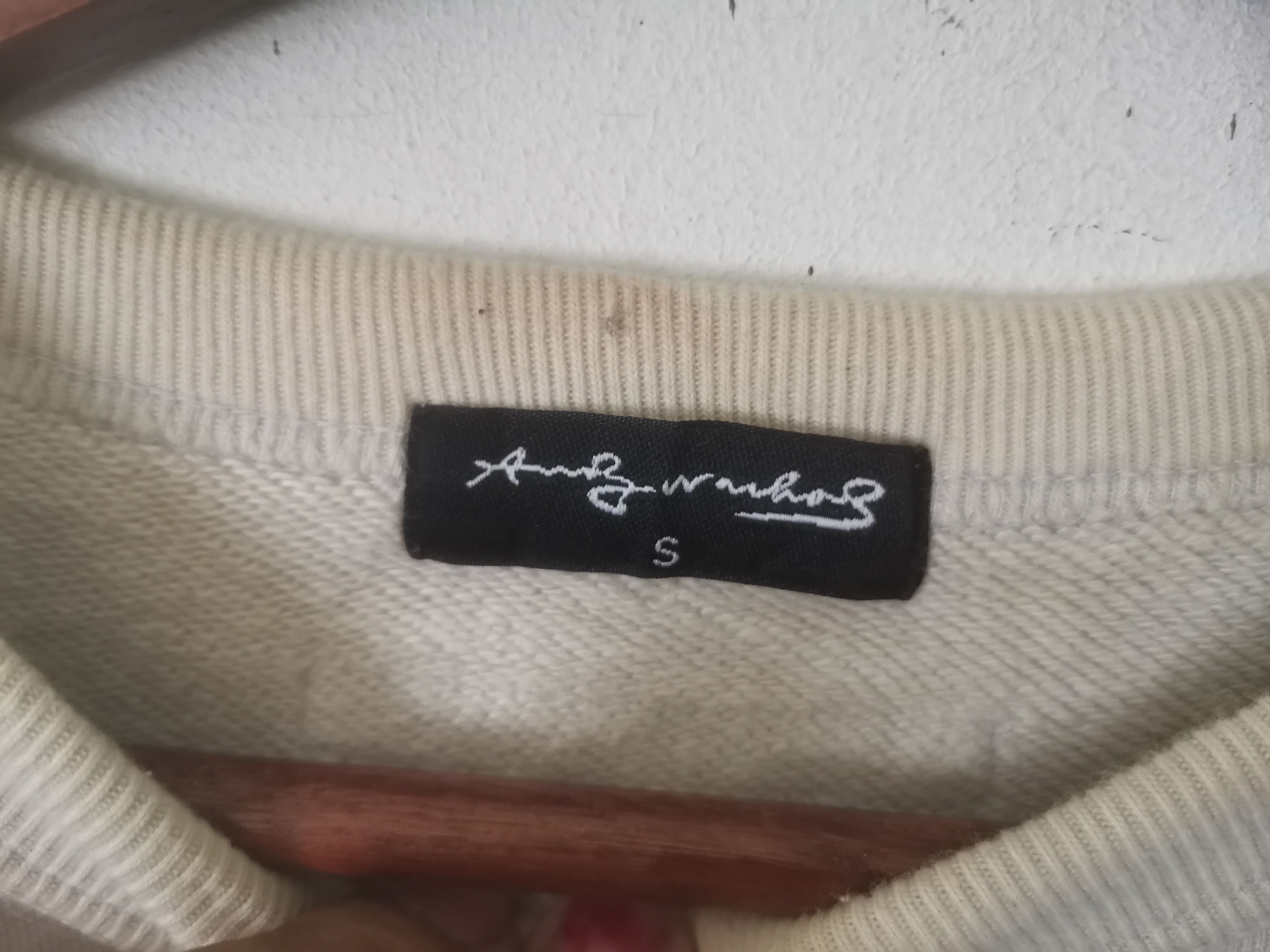 Andy Warhol Rare Andy warhol sweatshirt cream colour Size US S / EU 44-46 / 1 - 4 Thumbnail