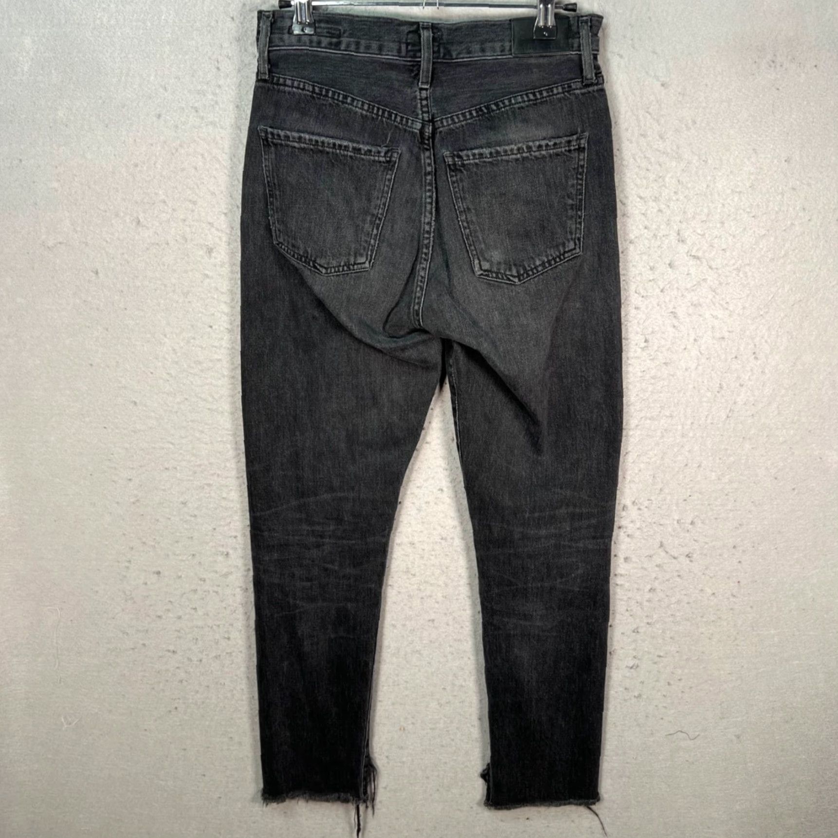 Citizens Of Humanity Citizens of Humanity Premium Vintage Liya High Rise Cropped Jeans 23 Black Denim 5-Pocket Womens Jeans Size 40" / US 18 - 2 Thumbnail