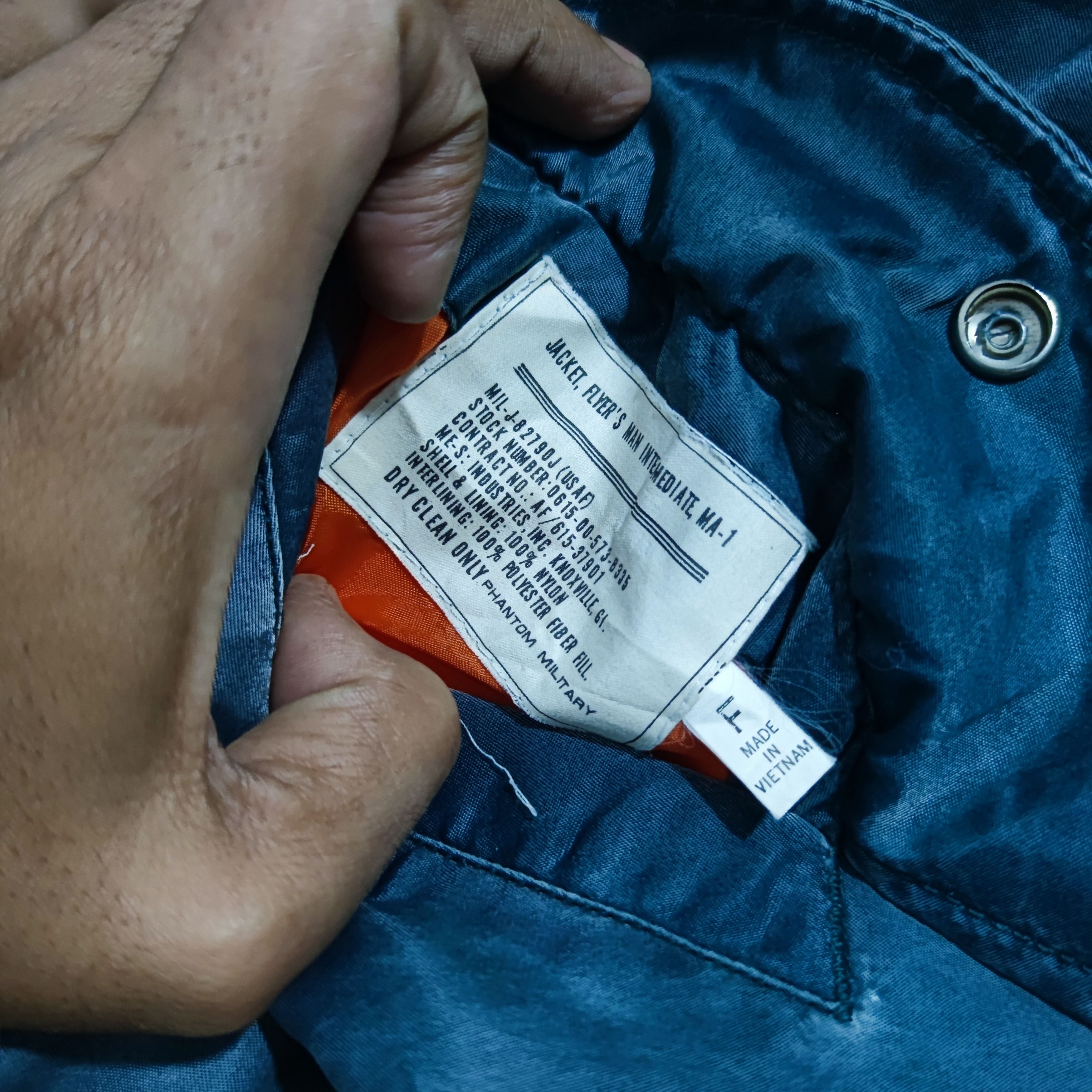 Alpha Industries × Vintage Reversibel MA1 Military Bomber Jacket Size US M / EU 48-50 / 2 - 13 Thumbnail