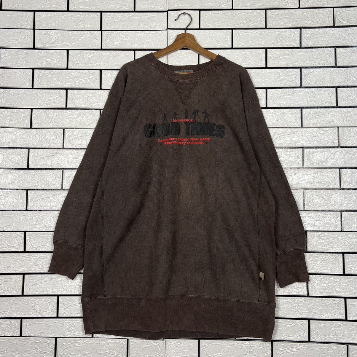 Japanese Brand DIMENSION GOOD TIMES Classic Dance Sweatshirt #4174-C191 Size US XL / EU 56 / 4 - 1 Thumbnail