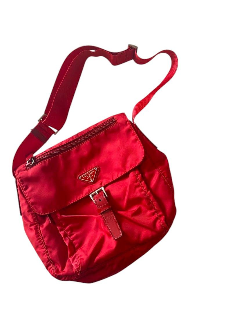 Prada Prada - Shoulder Bag Crossbody Triangle Logo Plate Red Size ONE SIZE - 4 Thumbnail