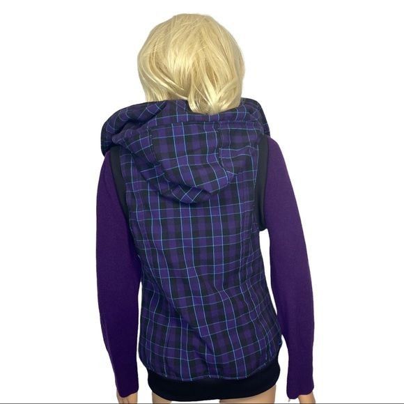 Burton Burton Ho Chi Minh Purple Plaid Dry Ride Hooded Vest Large N Size L / US 10 / IT 46 - 3 Thumbnail