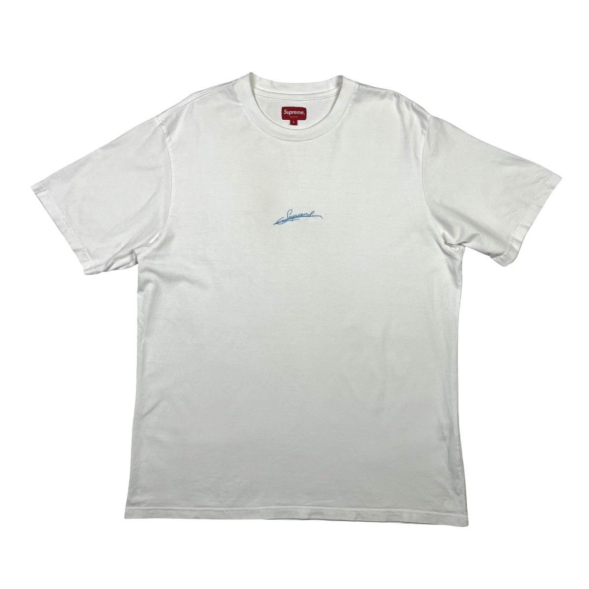 Supreme Supreme Streetwear Luxury Tee Skateboarding Cotton White Size US L / EU 52-54 / 3 - 1 Thumbnail