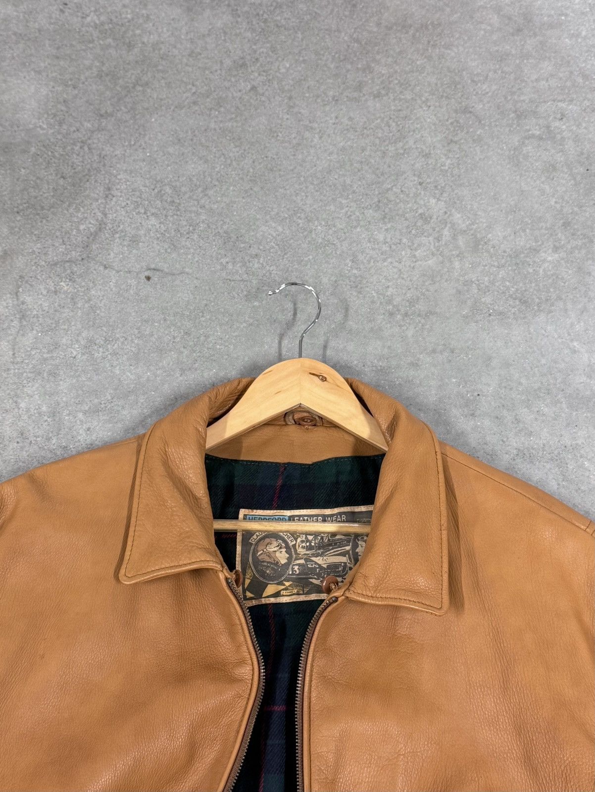 Vintage Rare Herrford leather jacket 80s Claude Boucher&Maryse Hilsz Size US XL / EU 56 / 4 - 15 Thumbnail
