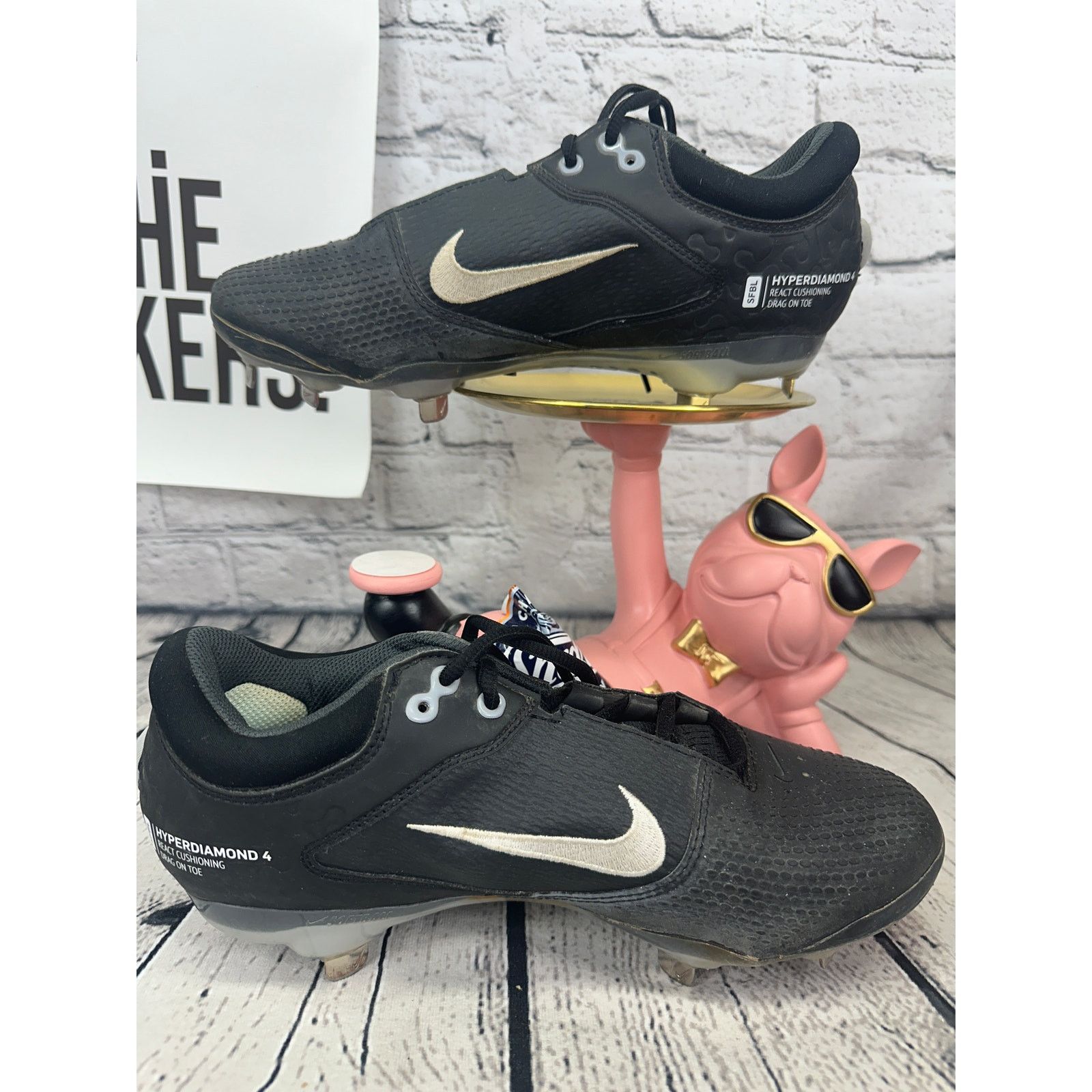 Nike Nike Hyperdiamond 4 Elite Softball Metal Cleats Womens 8.5 Size US 8.5 / IT 38.5 - 6 Thumbnail