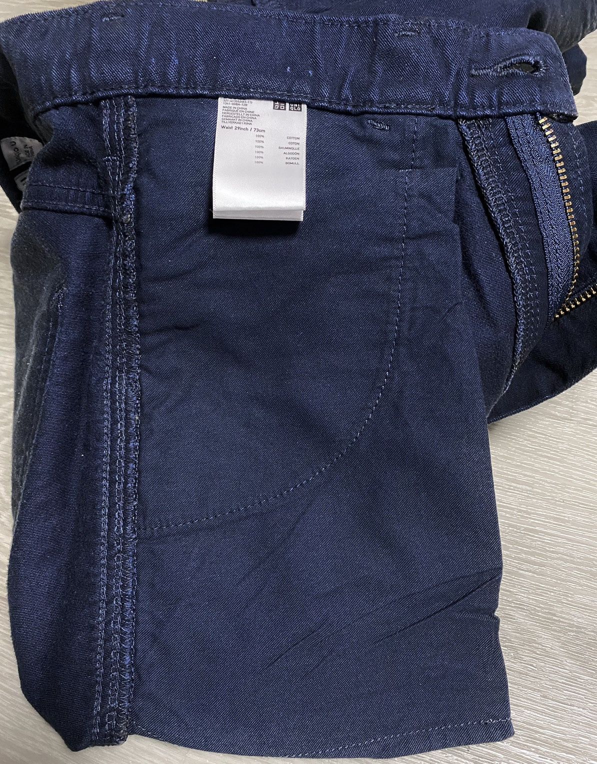 Uniqlo Women’s Uniqlo U Navy Cotton Mom Basic Jeans Denim Japanese Size 29" - 20 Thumbnail