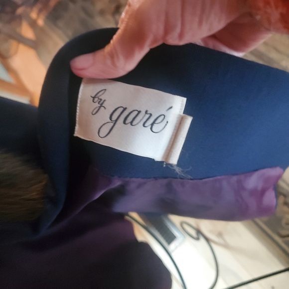 Vintage Vintage by gare' Navy Blue Lined Fur lined Wrap Sz. S Coat J Size S / US 4 / IT 40 - 8 Thumbnail