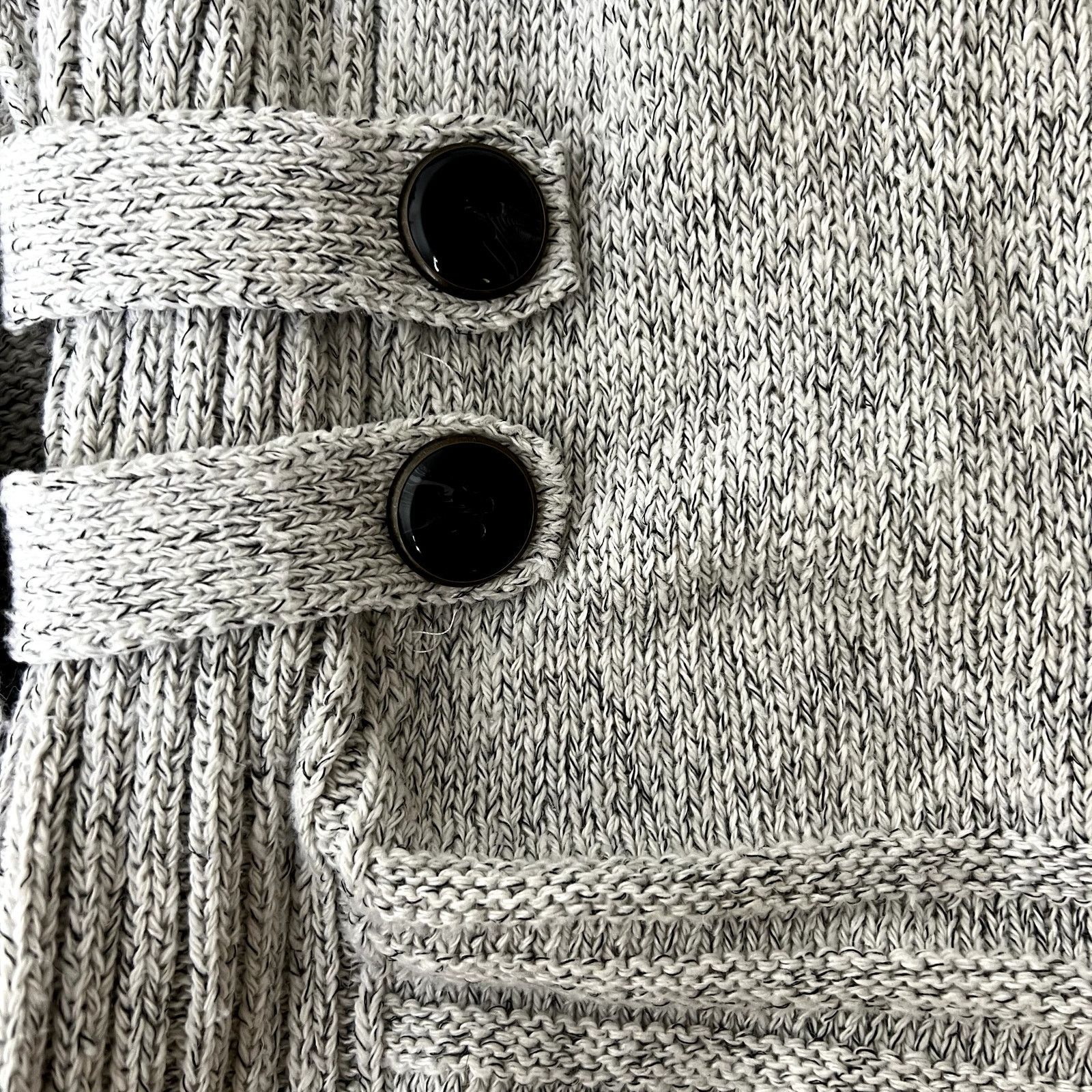 Other AB Studio Gray Open Front Knit Cardigan Sweater Size S / US 4 / IT 40 - 7 Thumbnail