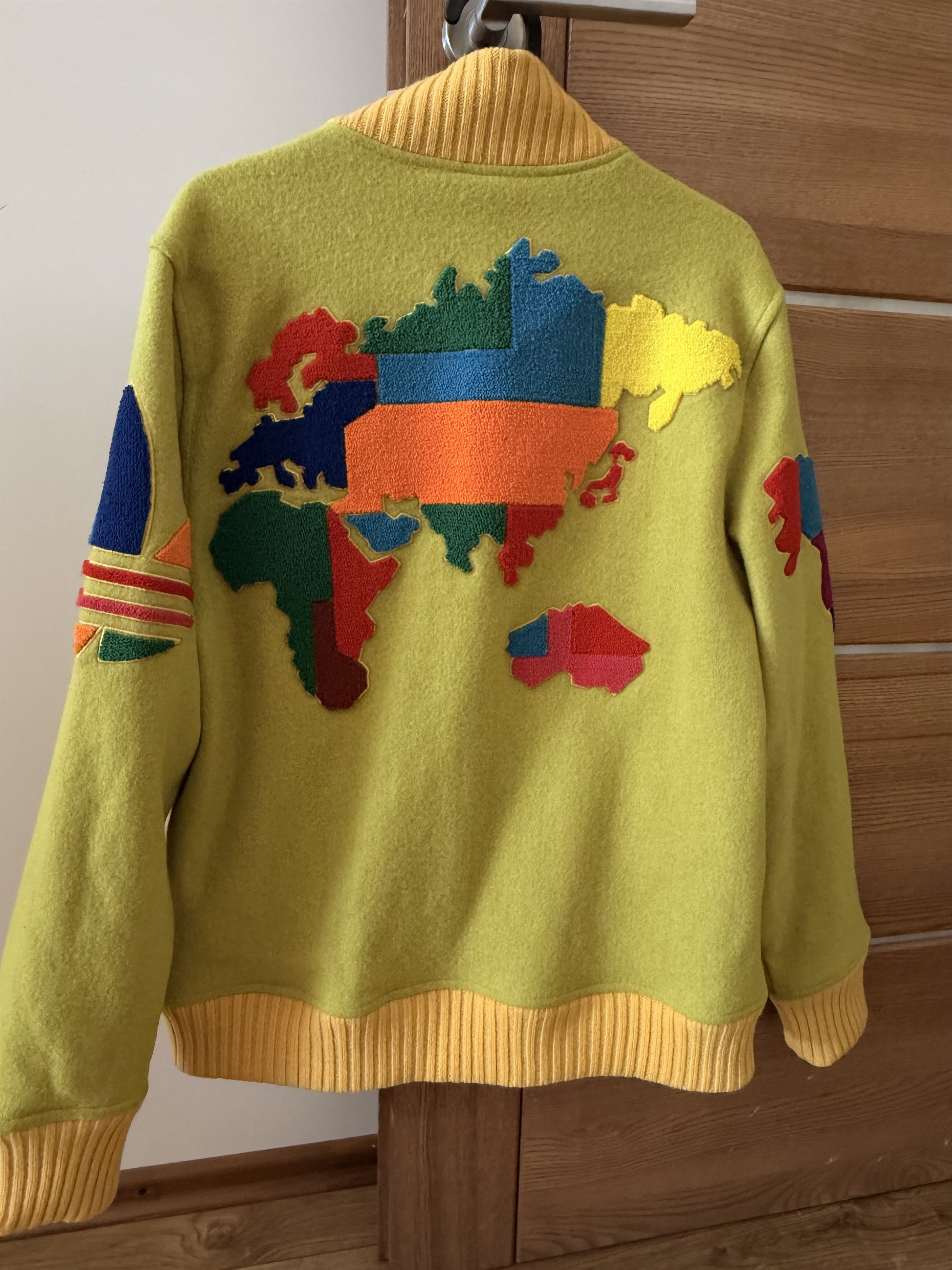 Adidas × Jeremy Scott Jeremy Scott x Adidas Originals Globe Varsity Jacket Size US M / EU 48-50 / 2 - 2 Thumbnail