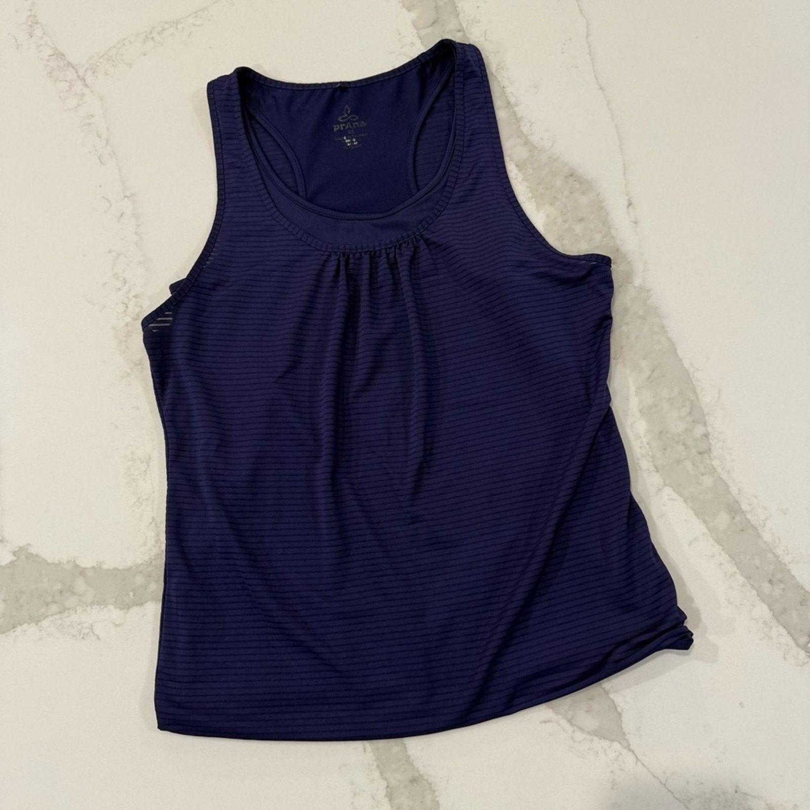 Prana Prana Mika Double Layer Racerback Stripe Tank Top Womens XS Size XS / US 0-2 / IT 36-38 - 1 Thumbnail