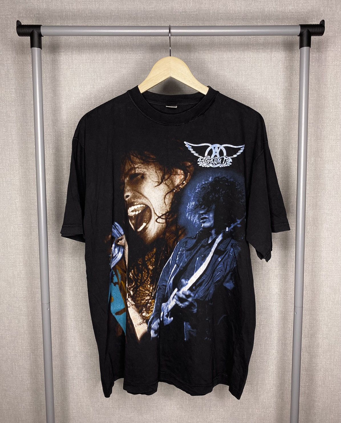 Aerosmith × Band Tees × Vintage Aerosmith Get A Grip T-shirt VTG 90 Steven Tyler & Joe Perry Size US XL / EU 56 / 4 - 1 Thumbnail