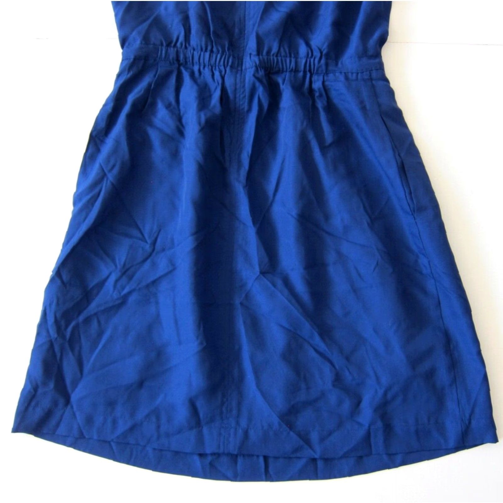 J.Crew NWT J.Crew Royal Blue Spaghetti Strap Pocket Empire Tank Slip Sun Dress Size 4 Size S / US 4 / IT 40 - 6 Thumbnail