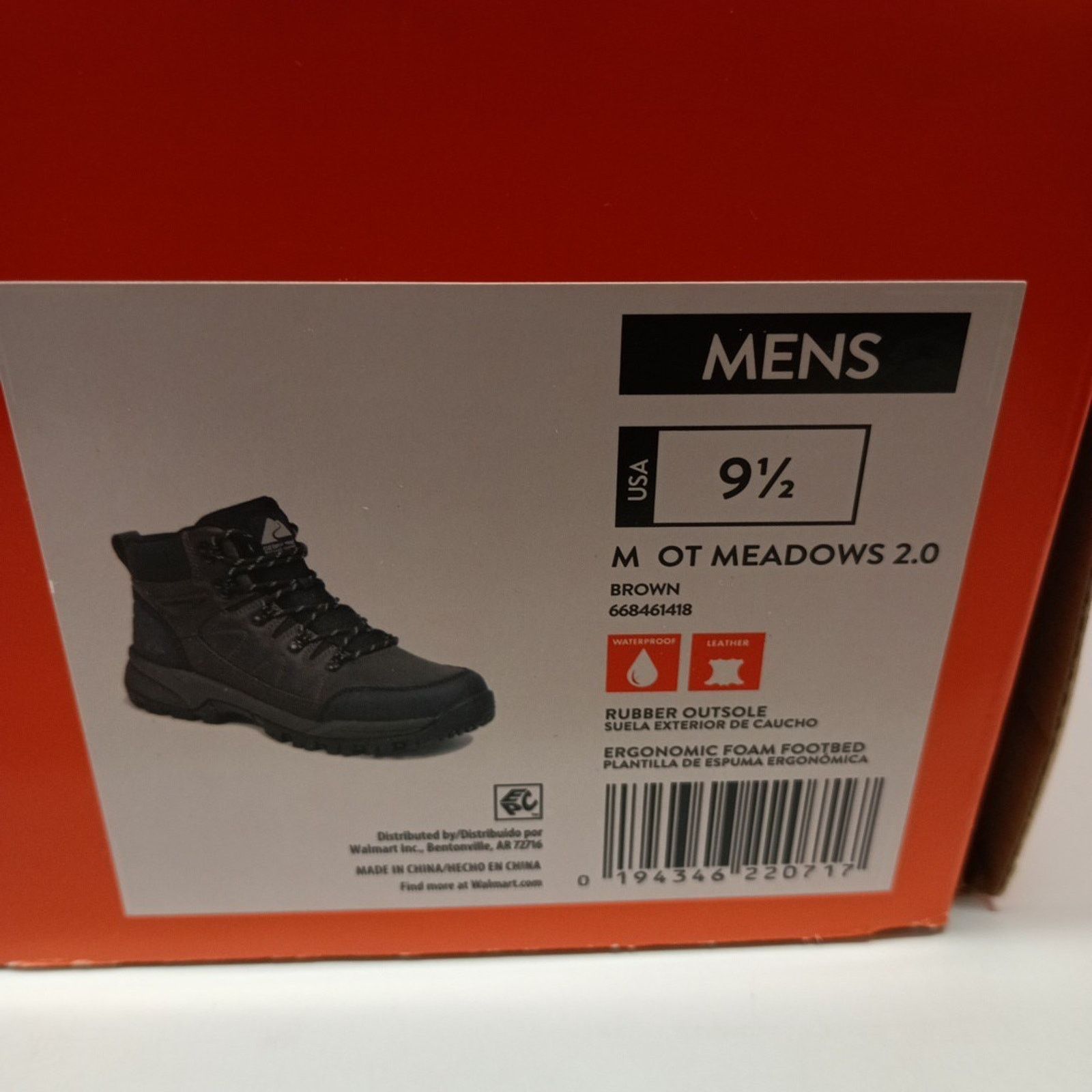 Other Ozark Trail Men's Hikers Leather Boots Meadows 2.0 Size 9.5 Size US 9.5 / EU 42-43 - 8 Thumbnail