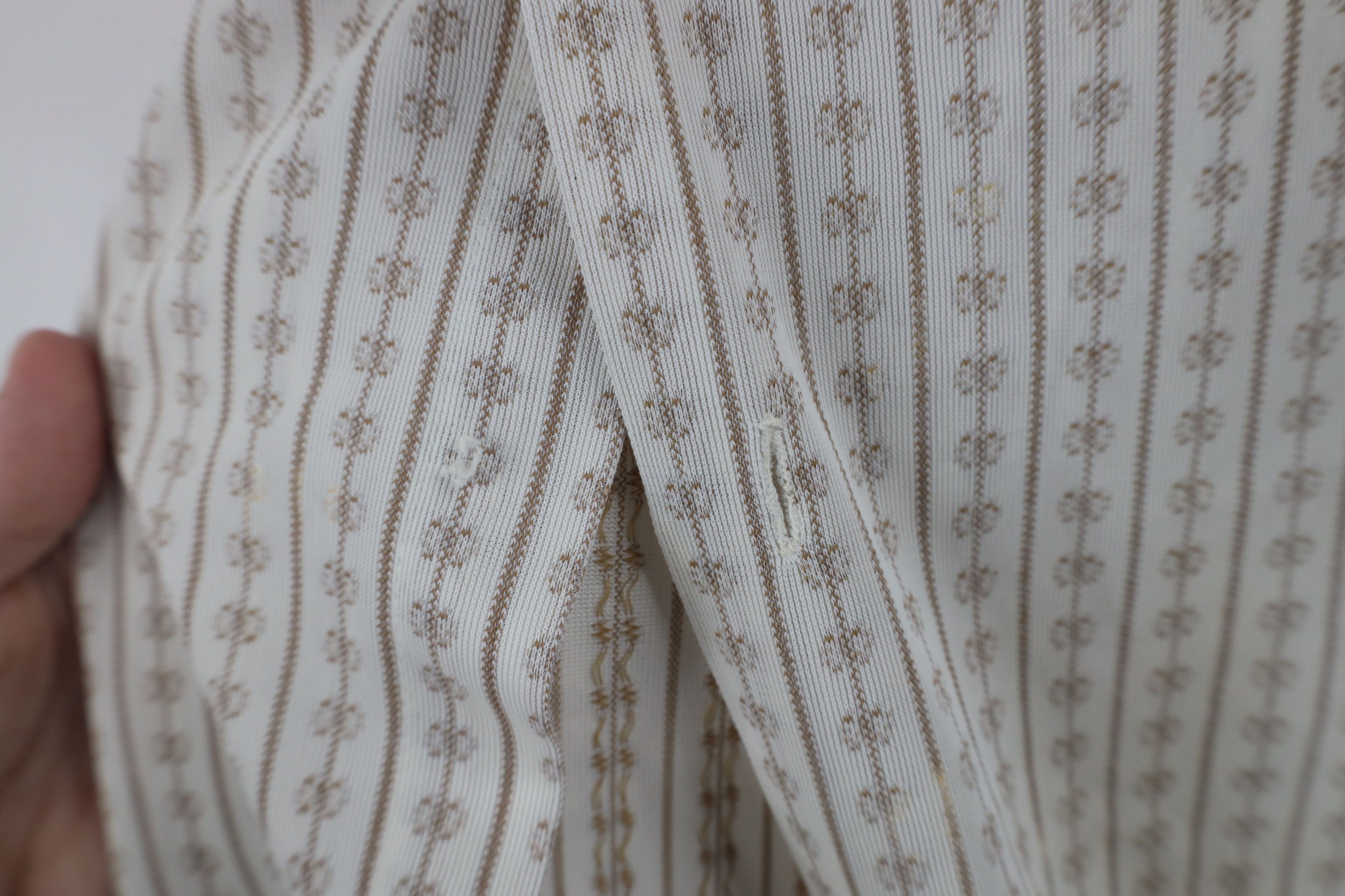 Vintage Vintage 70s Streetwear Knit Collared Button Shirt USA Size US M / EU 48-50 / 2 - 4 Thumbnail