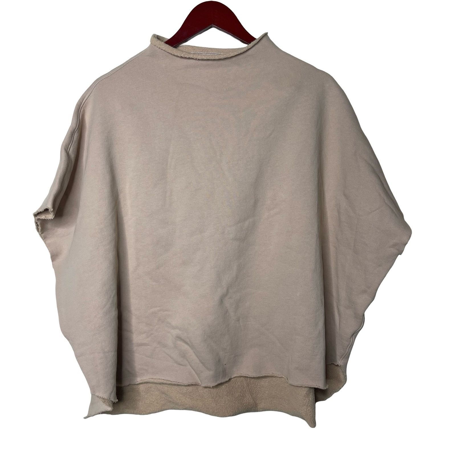 Frank & Eileen Frank & Eileen Audrey Funnel Neck Capelet Biscotti Size ONE SIZE - 2 Thumbnail