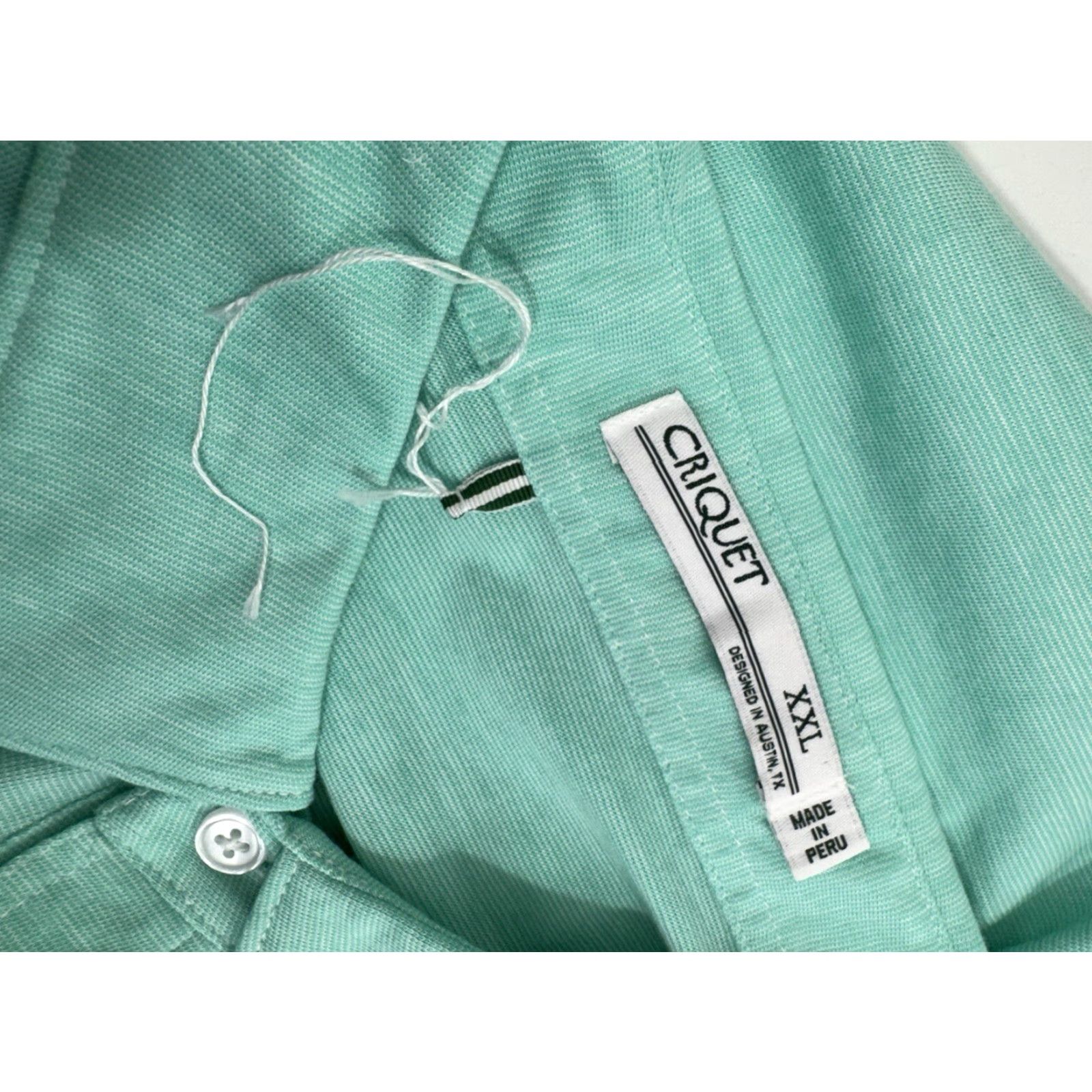 Vintage Criquet Austin - NEW w/o TAG Mens XXL Golf Polo Shirt Shirt Mens 2XL Light Green Golf CQ52M Size US XXL / EU 58 / 5 - 4 Thumbnail