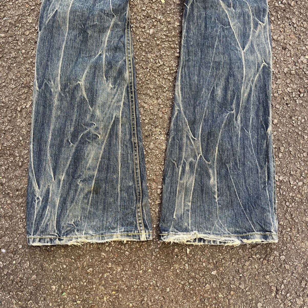 Hysteric Glamour Flared Japanese Vtg Blue Way Rusty Whiskered Mudwash Jeans Size US 30 / EU 46 - 12 Thumbnail