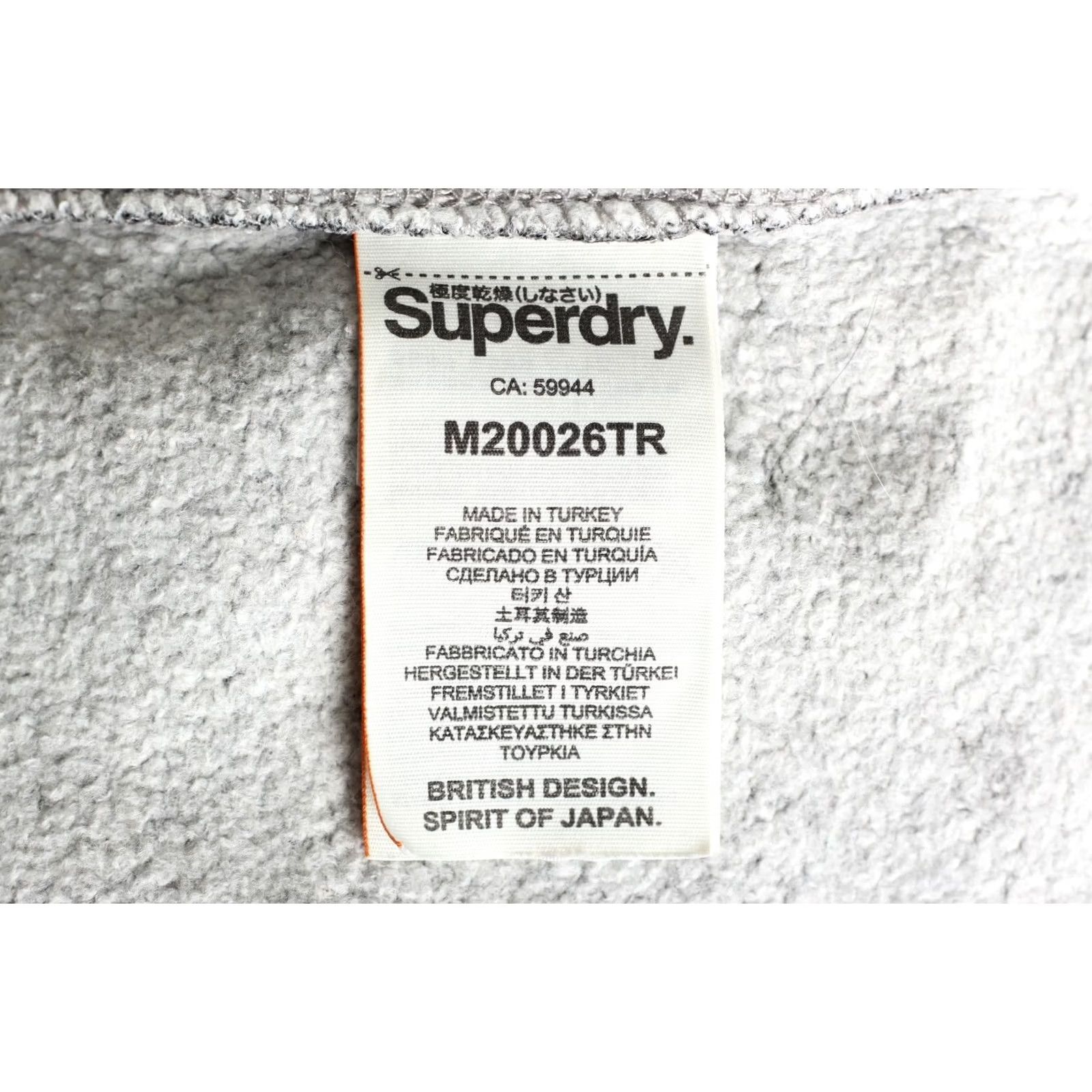 Superdry SUPERDRY Crew Neck Pullover Sweatshirt Men XL Grey VR2723 Size US XL / EU 56 / 4 - 4 Thumbnail
