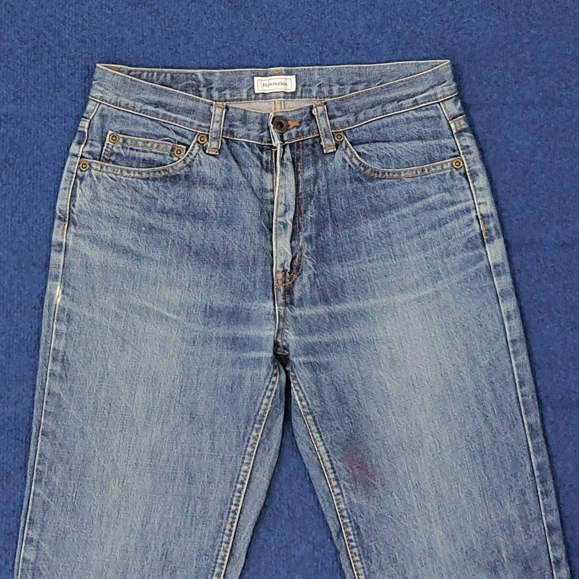 Hysteric Glamour Vintage Hysterics Raider Flare Custom Logo Jeans C265N8 Size US 29 - 6 Thumbnail