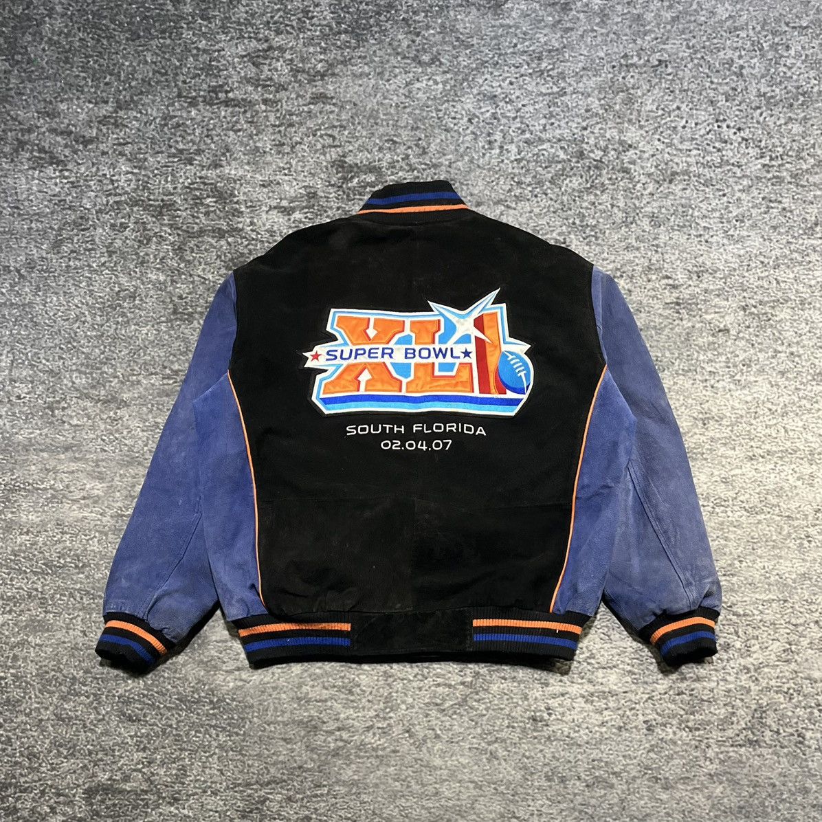 NFL Vintage 2007 Super XLI NFL Suede Leather Jacket Size XL Size US XL / EU 56 / 4 - 1 Thumbnail