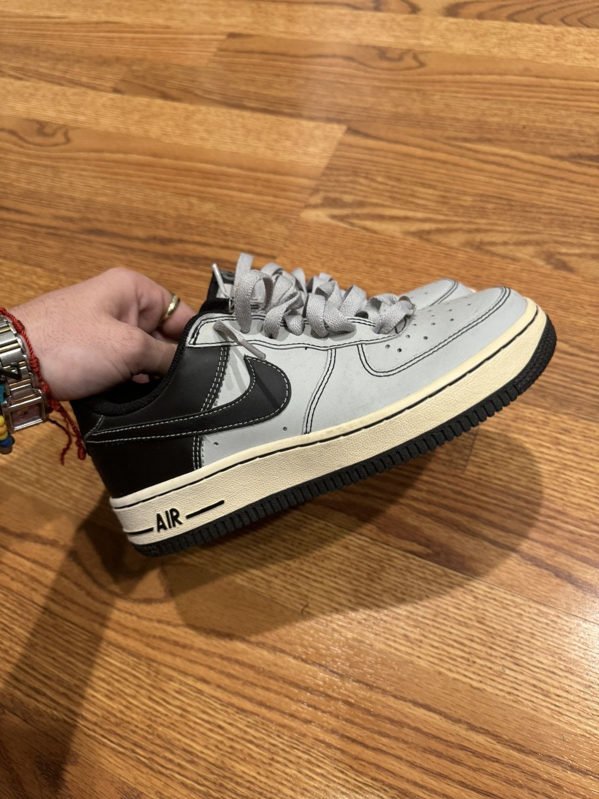 Nike Nike AF1 grey/black 2006 Size US 5 / EU 37 - 1 Thumbnail