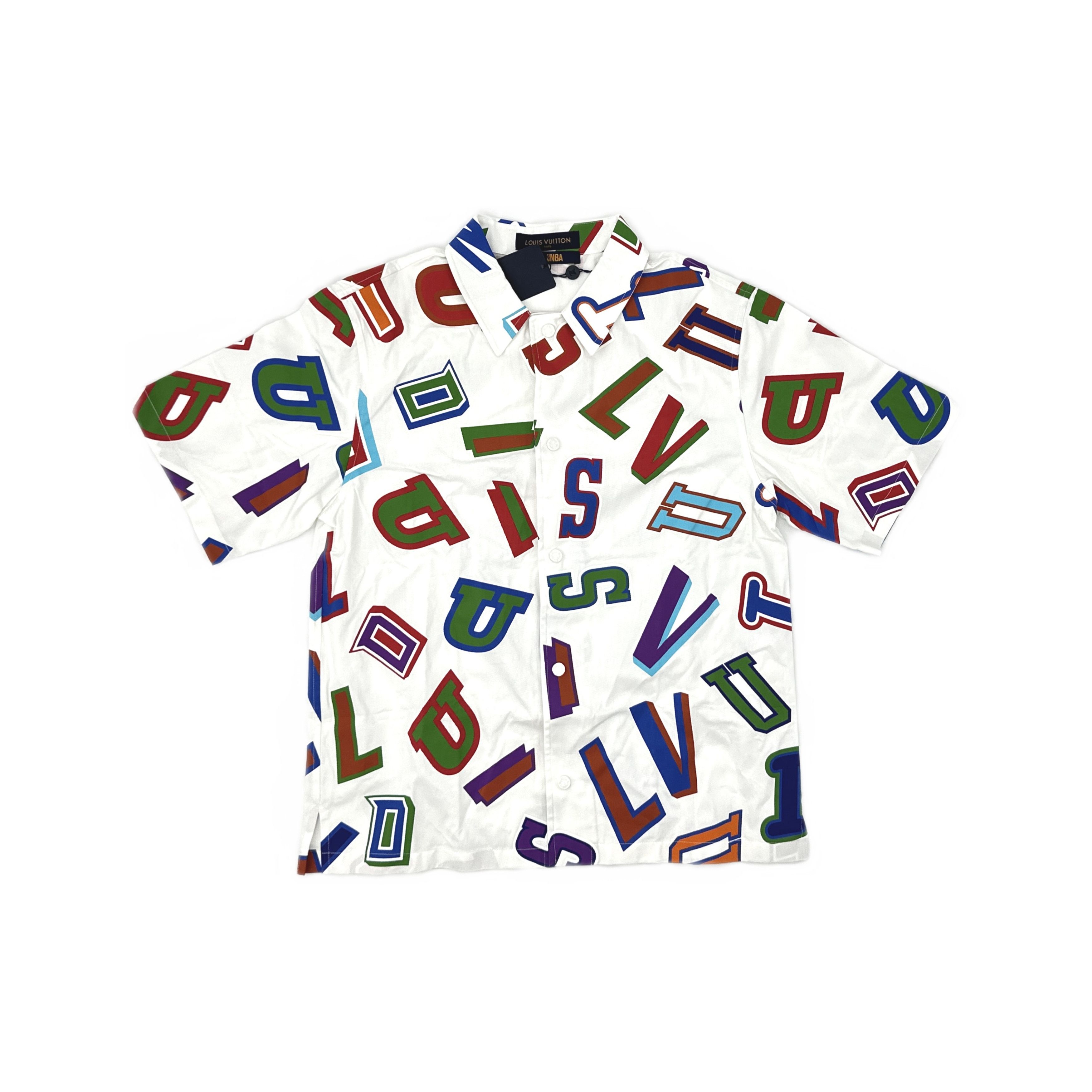 Louis Vuitton Louis Vuitton x NBA Letter Print Shirt Size L Size US L / EU 52-54 / 3 - 1 Thumbnail