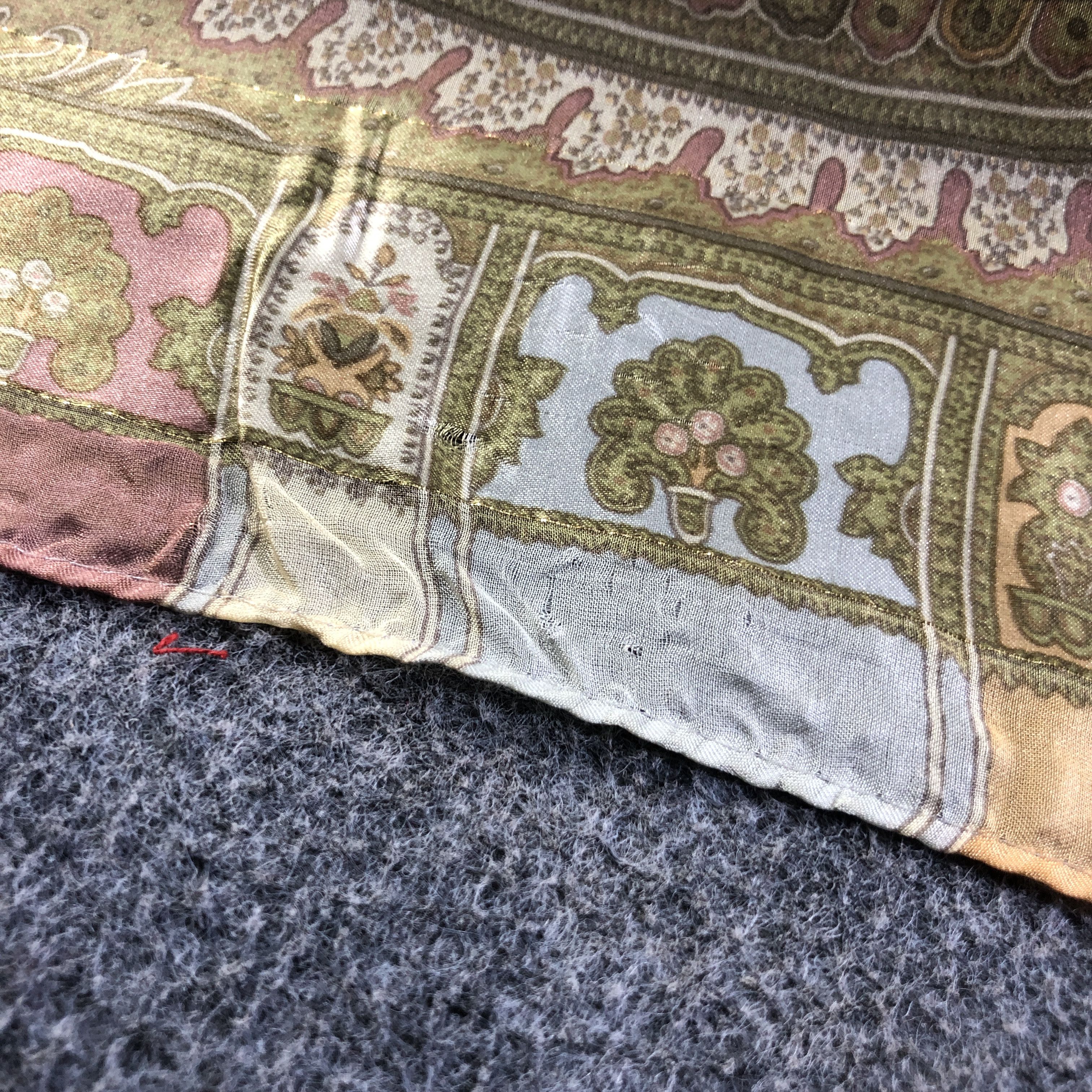 Vintage Philippe V Paisley Luxury Silk Scarf M1033 Size ONE SIZE - 6 Thumbnail
