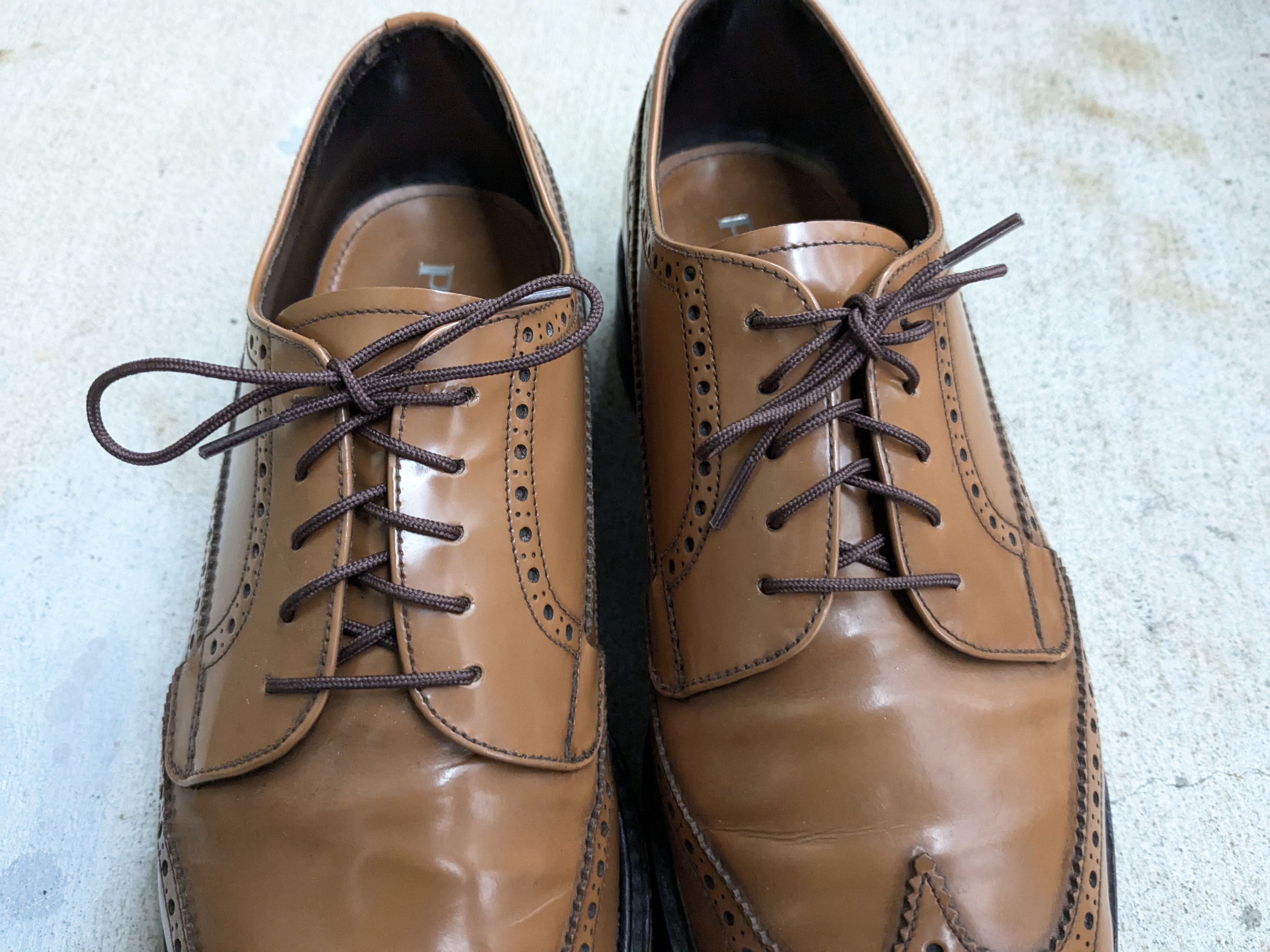 Prada Prada Brogues Brown Leather 9 Platform Size US 9 / EU 42 - 4 Thumbnail
