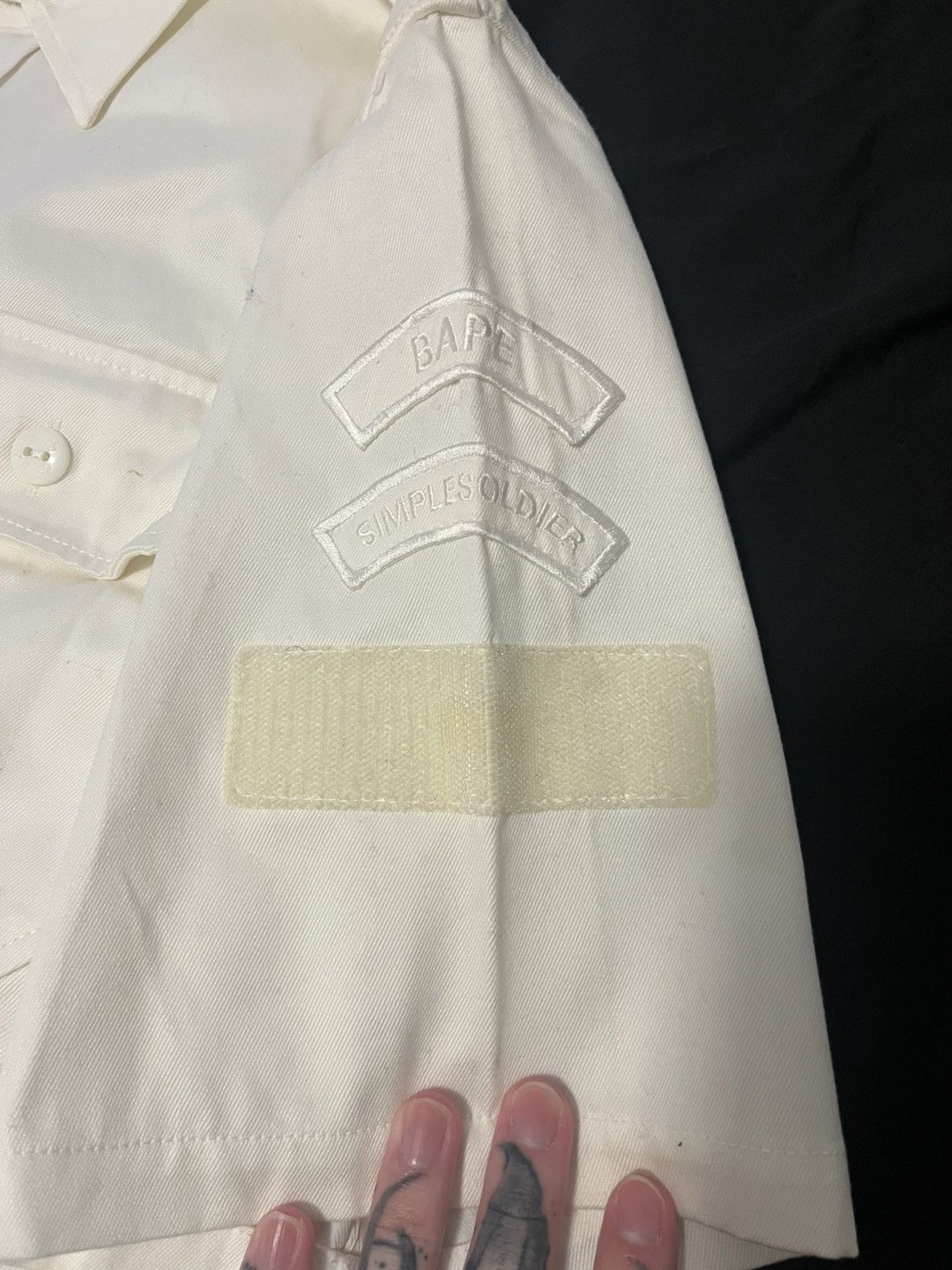 Bape Bape foot soldier white button up Size US XL / EU 56 / 4 - 3 Thumbnail