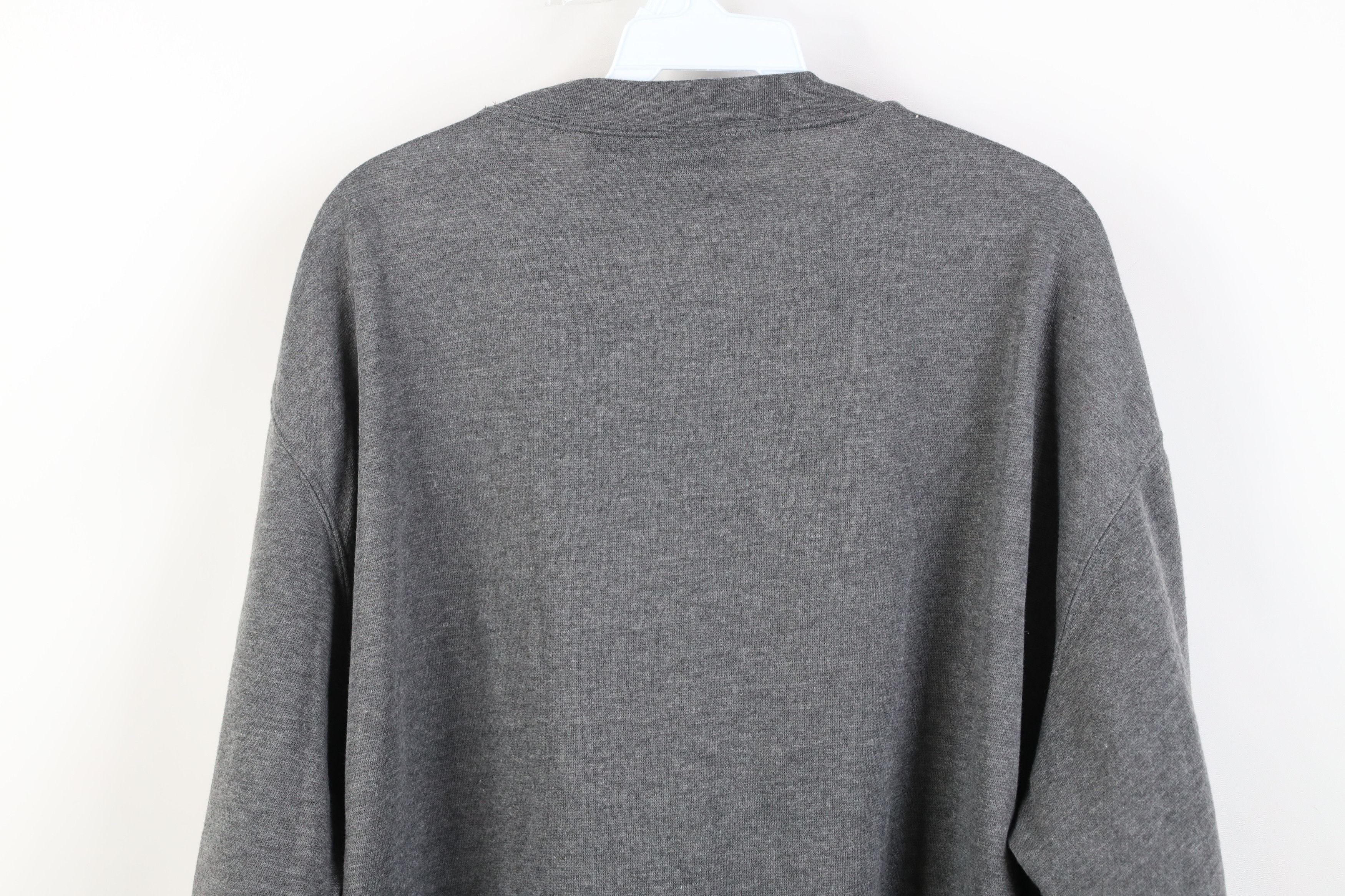 Vintage Vintage 90s Y2K Streetwear Faded Blank Crewneck Sweatshirt Size US XL / EU 56 / 4 - 8 Thumbnail