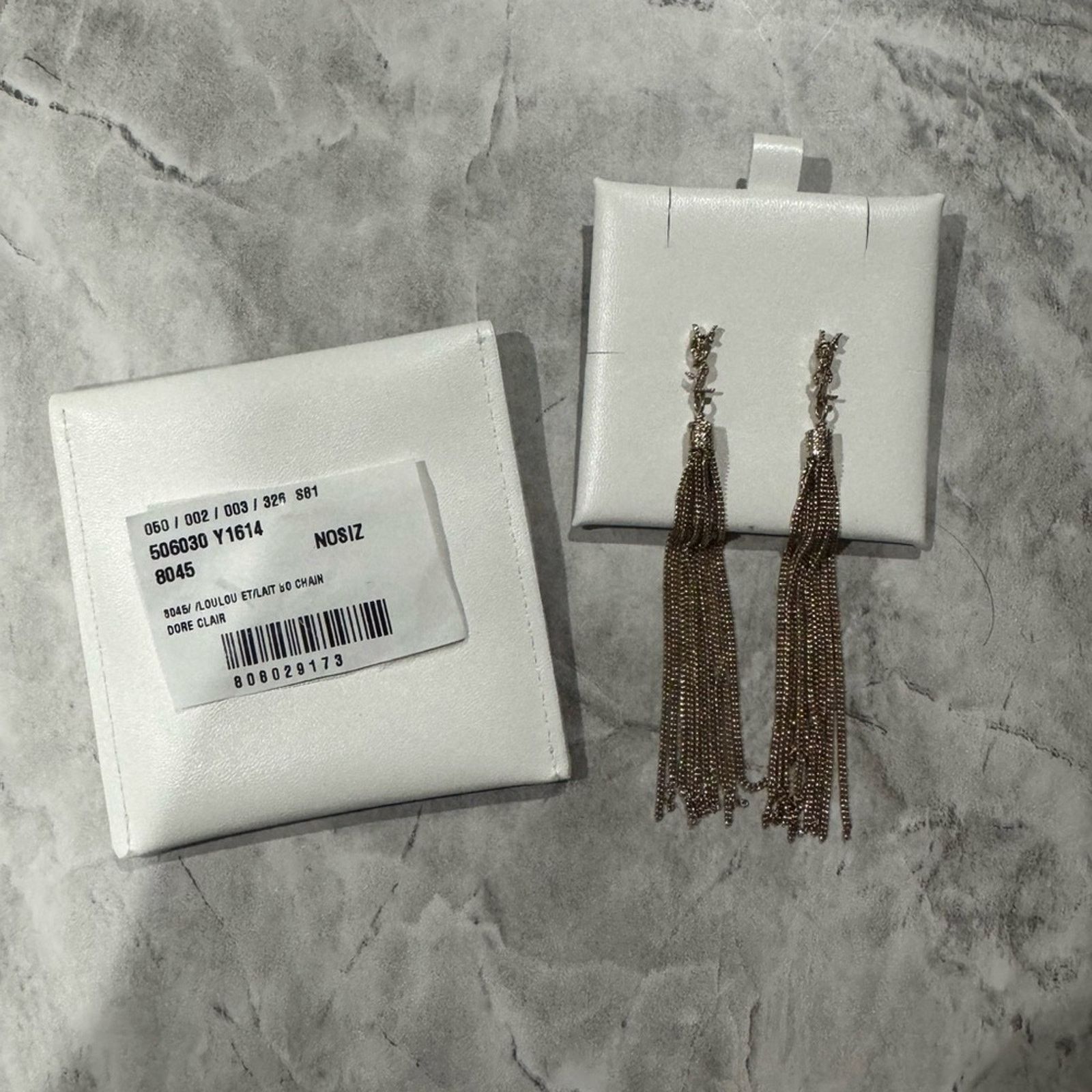 Yves Saint Laurent YSL Gold Tassel Earrings Size ONE SIZE - 3 Thumbnail